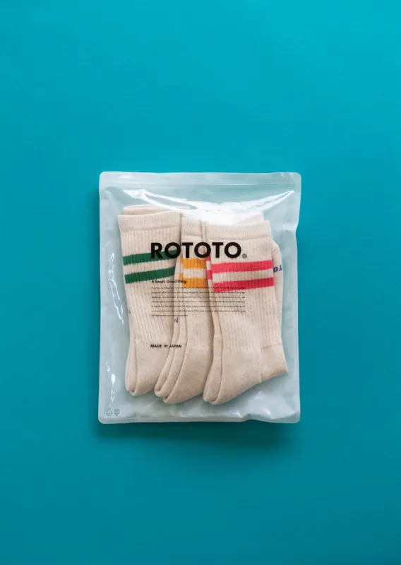 CLASSIC ATHLETIC 3PACK CREW SOCKS sold by ROTOTO