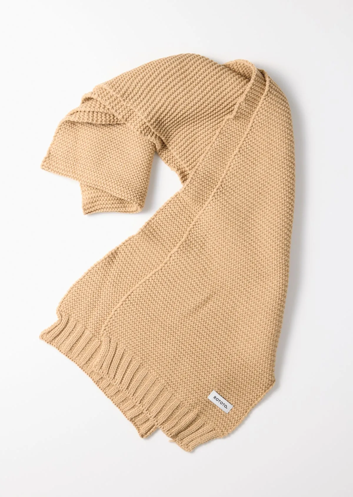 チャンキー ガーターマフラー sold by ROTOTO product image thumbnail 4