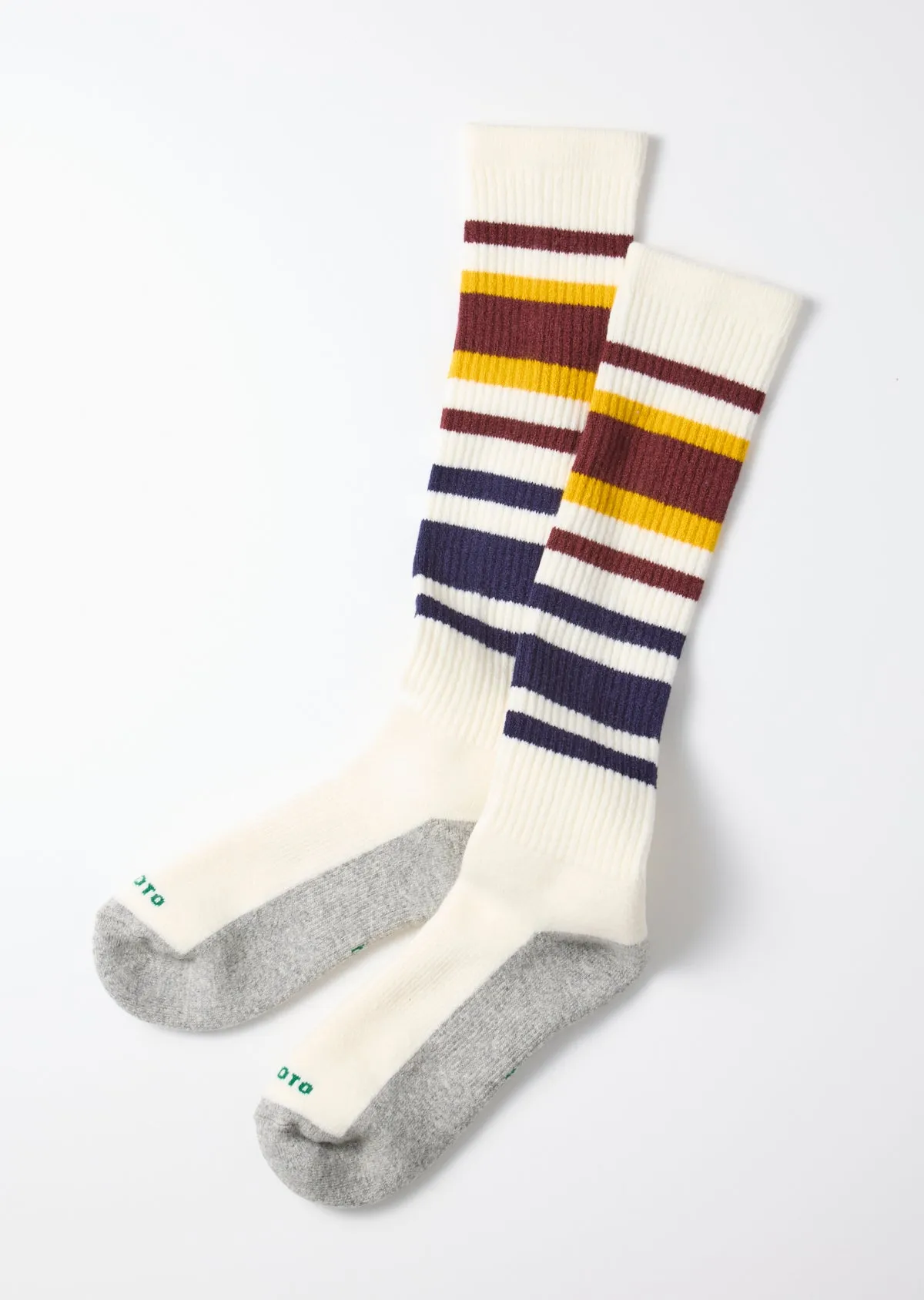 MULTI OLDSCHOOL STRIPE HIGH SOCKS sold by ROTOTO