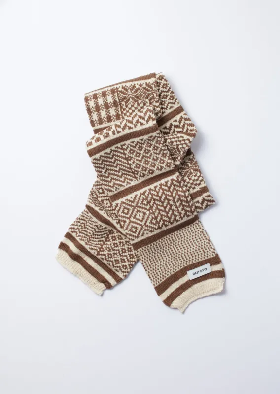 ROTOTO SOCKSTOLE ”MULTI JACQUARD” made by ROTOTO