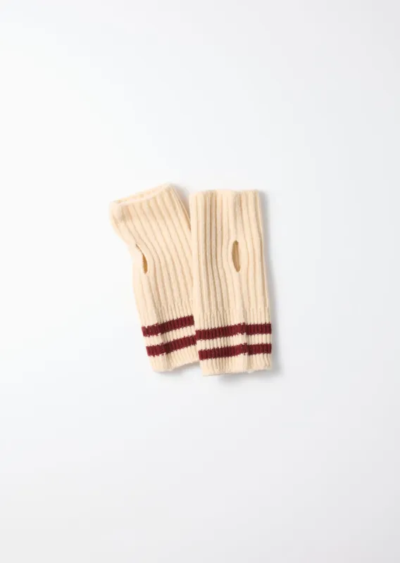 STRIPE SEAMLESS HAND WARMER ”MERINO LAMBS WOOL” sold by ROTOTO