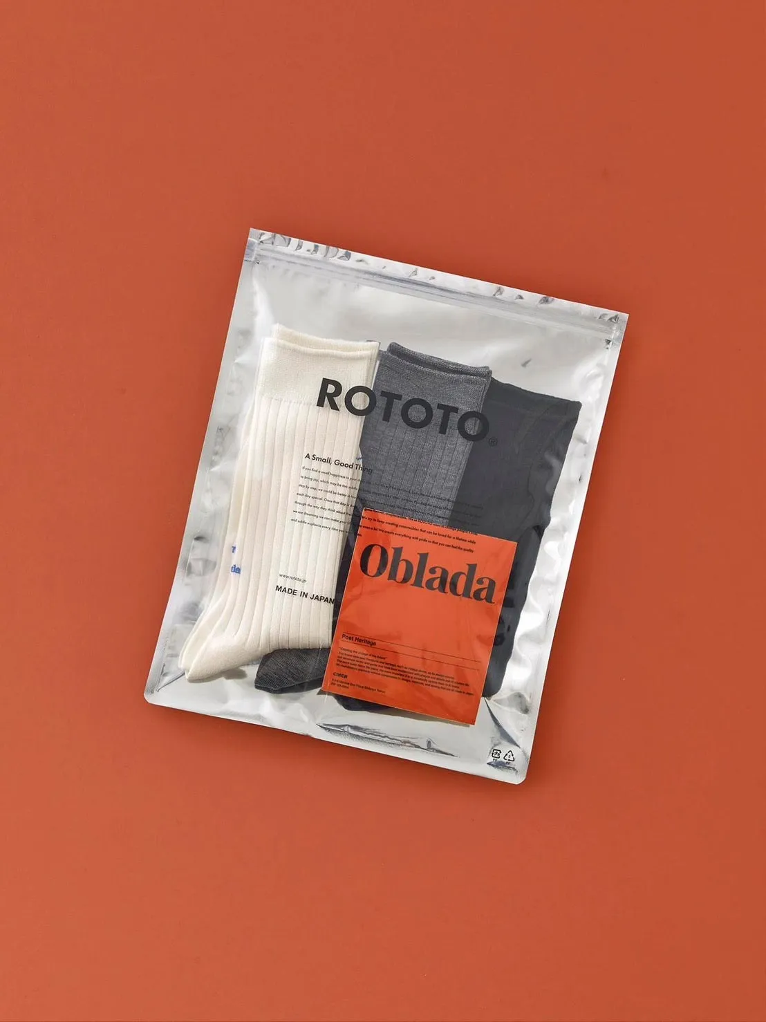 Oblada × ROTOTO 3 PACK SOCKS sold by ROTOTO