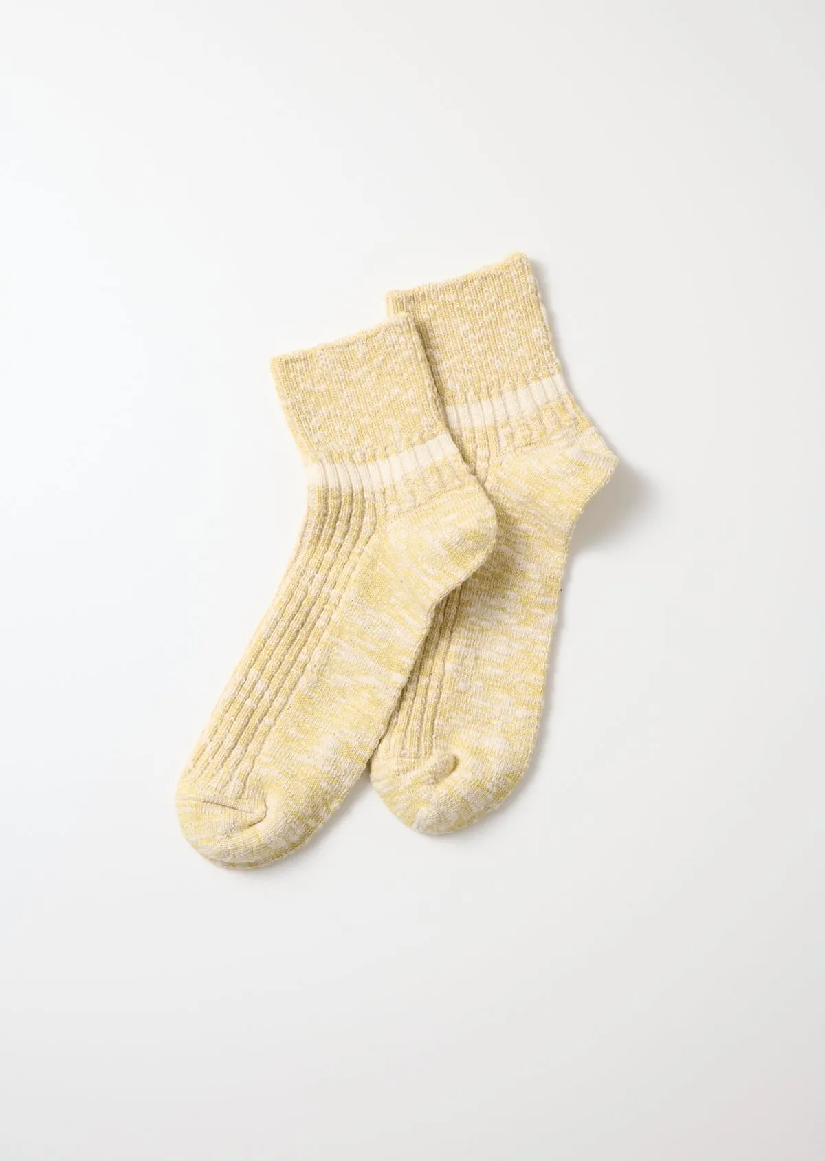 オーガニックコットン スラブストライプ アンクルソックス sold by ROTOTO product image thumbnail 3