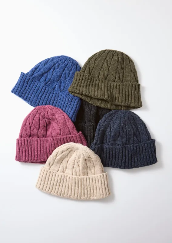 ウォッシャブルメリノ ケーブルワッチキャップ sold by ROTOTO