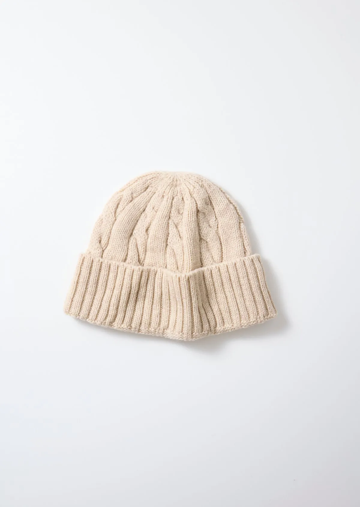 ウォッシャブルメリノ ケーブルワッチキャップ sold by ROTOTO product image thumbnail 3