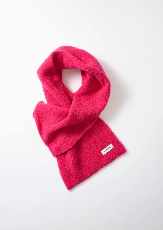 アルパカ ブークレ ショートマフラー sold by ROTOTO