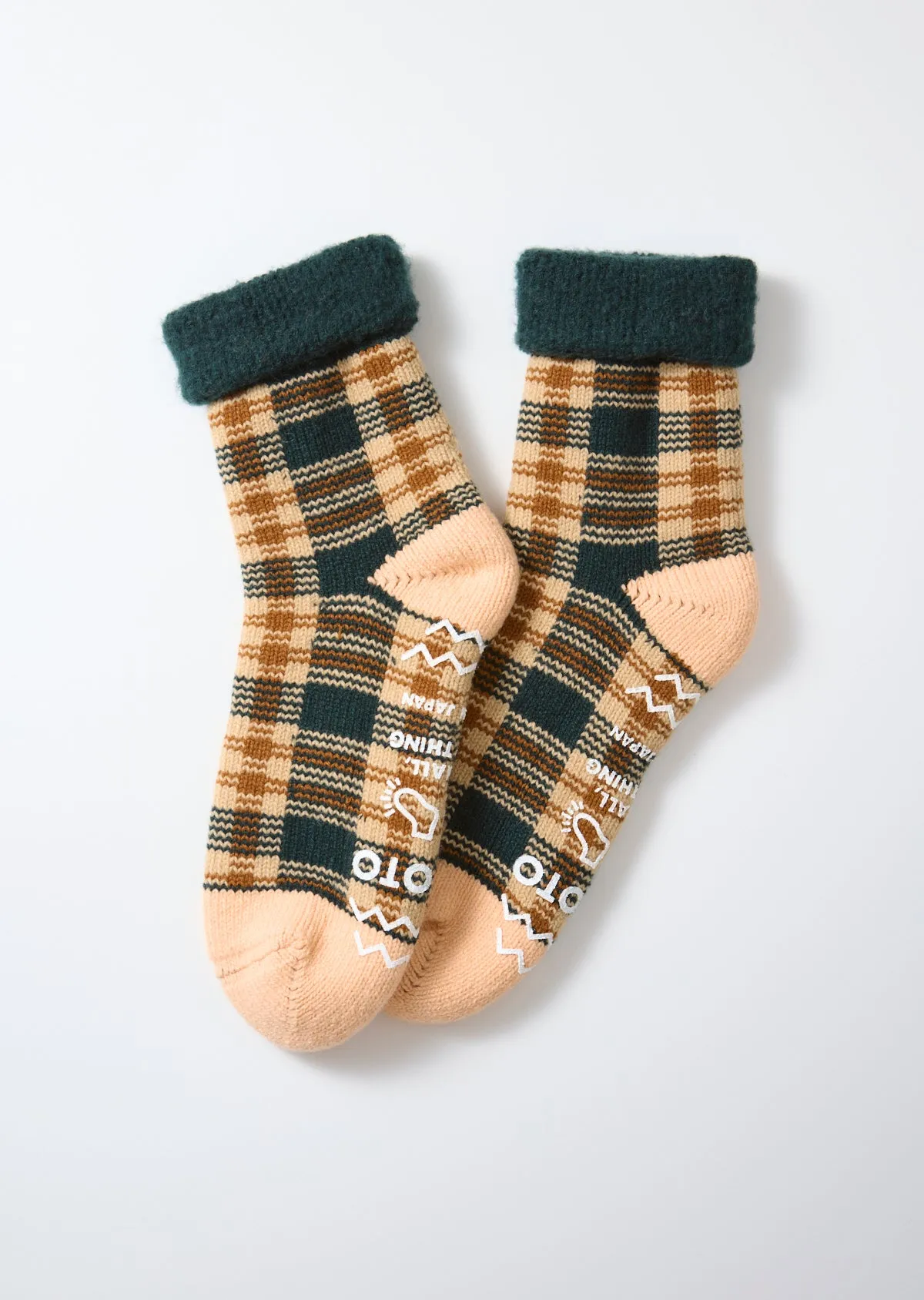 コンフィー ルームソックス ”チェック” sold by ROTOTO product image thumbnail 5