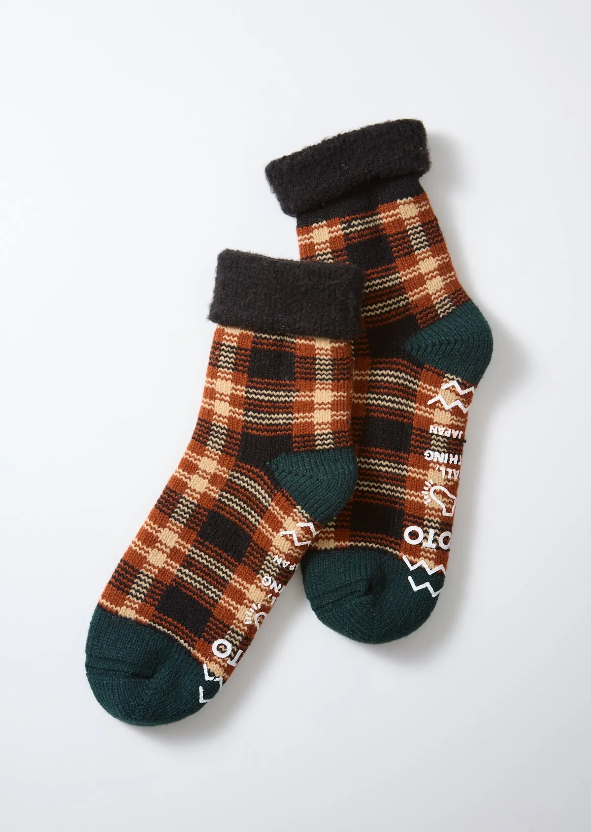 コンフィー ルームソックス ”チェック” sold by ROTOTO product image thumbnail 2