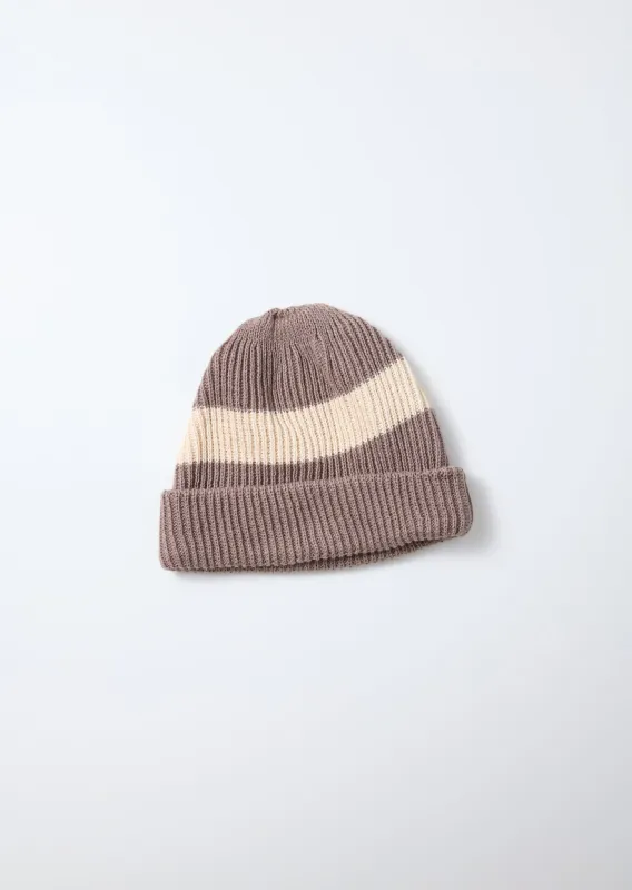 コットン フラックス ストライプビーニー made by ROTOTO