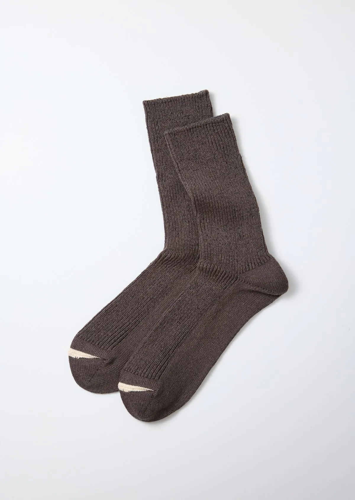 和紙 & リサイクルコットン リブクルーソックス sold by ROTOTO product image thumbnail 3