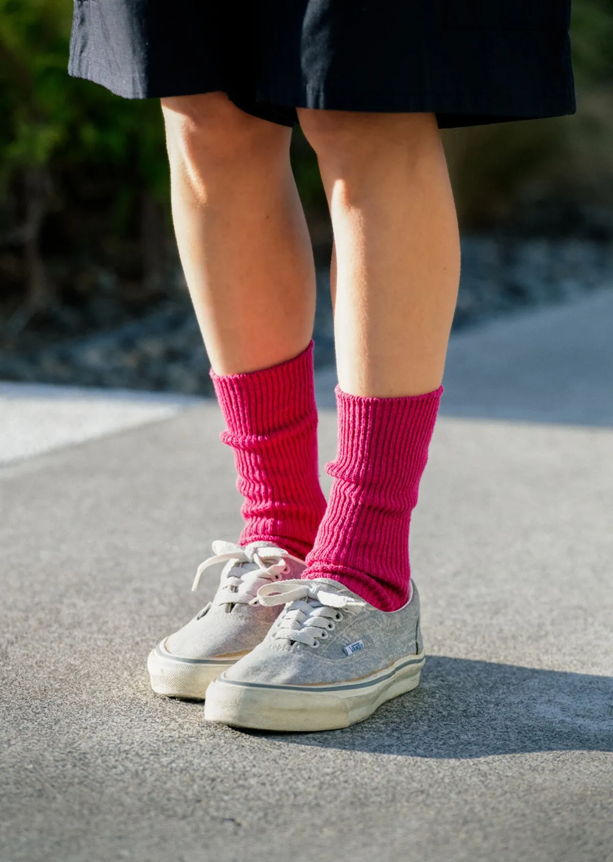 和紙 & リサイクルコットン リブクルーソックス sold by ROTOTO