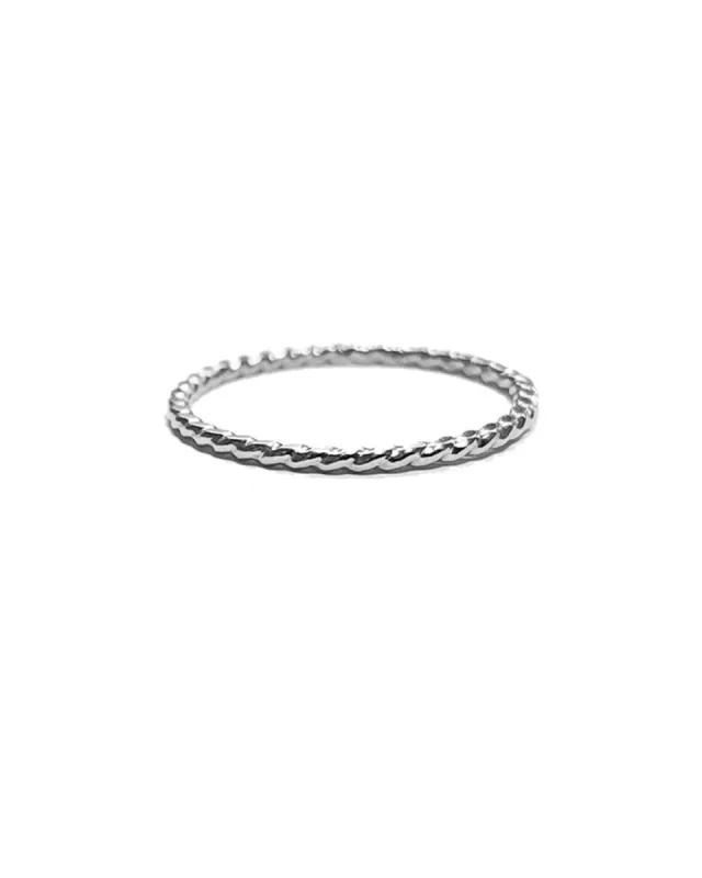 Twisted Sterling Silver Ring sold by Upstate Stock