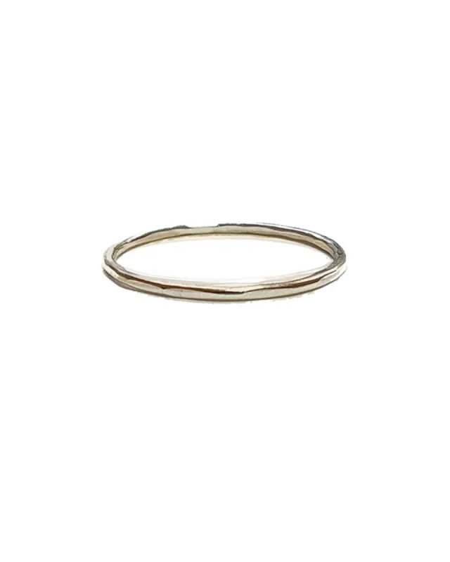 Hammered Sterling Silver Ring sold by Upstate Stock