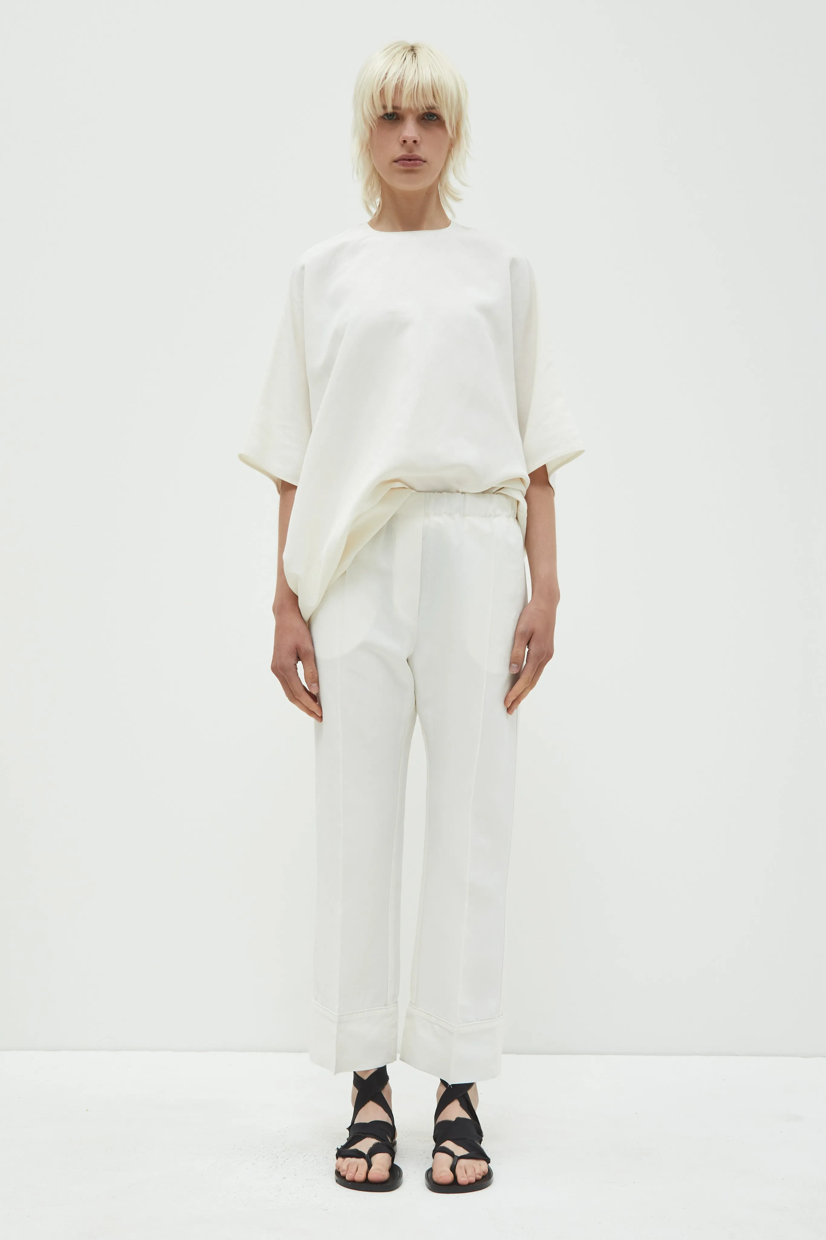 Panesh Cropped Straight Pants sold by Christian Wijnants