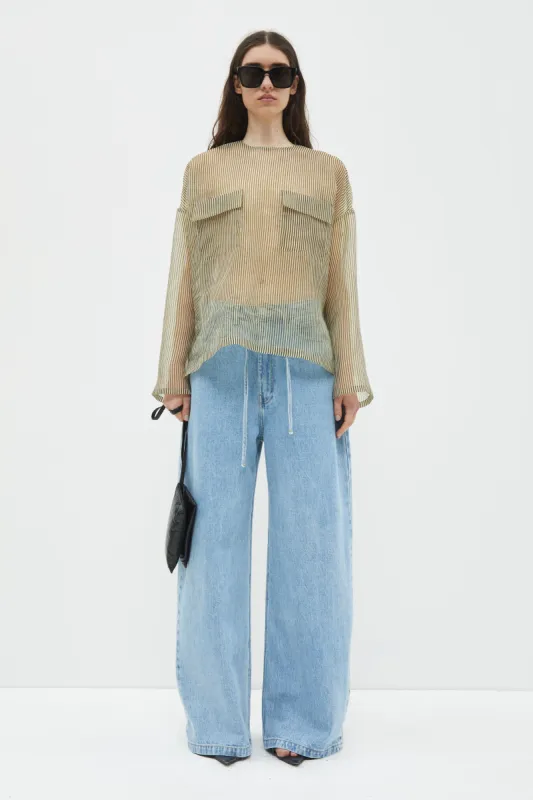 Tenoi Boxy Organza Top sold by Christian Wijnants