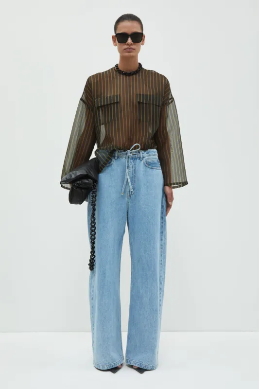 Tenoi Boxy Organza Top sold by Christian Wijnants