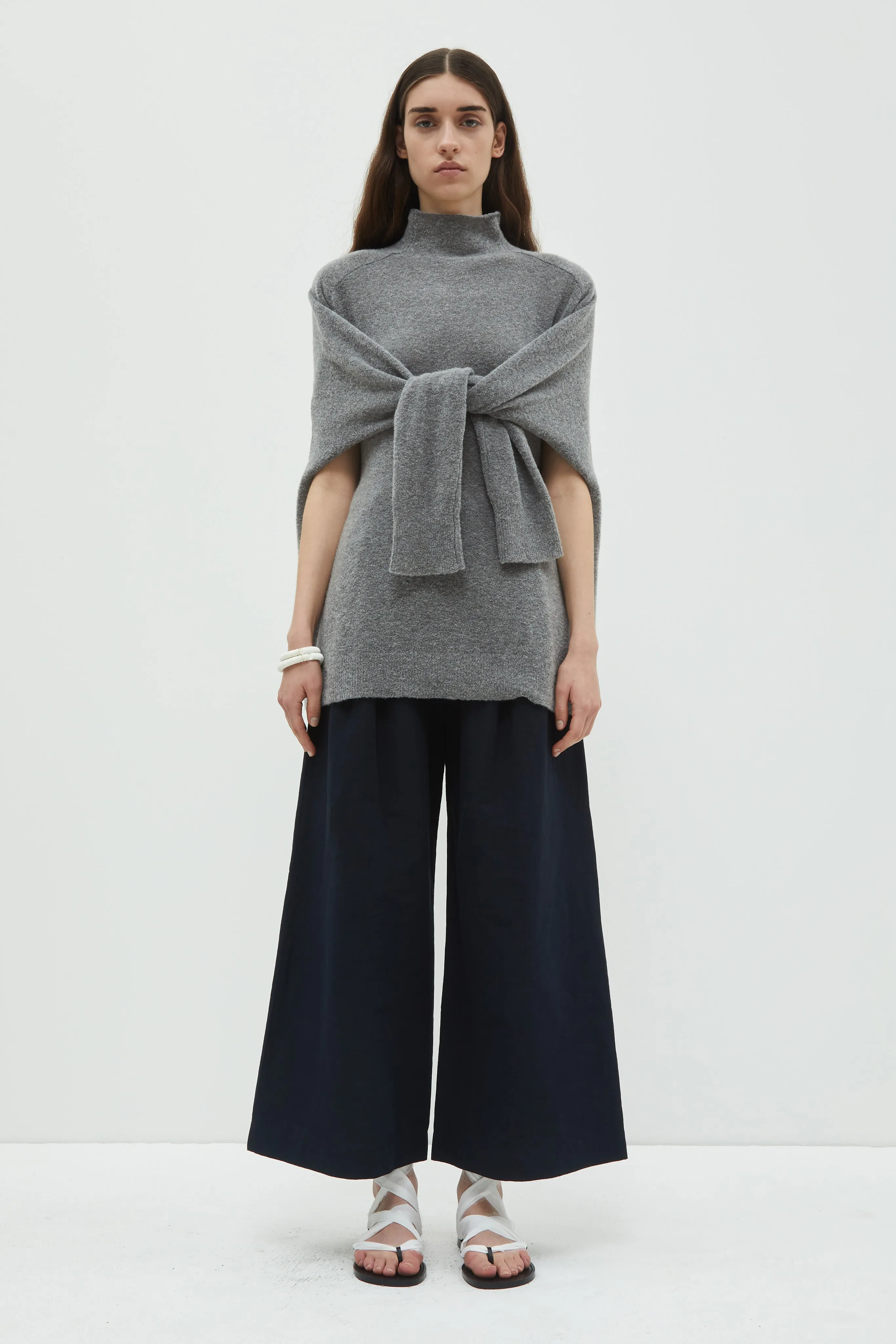 Pima Cropped Wide Leg Pants sold by Christian Wijnants