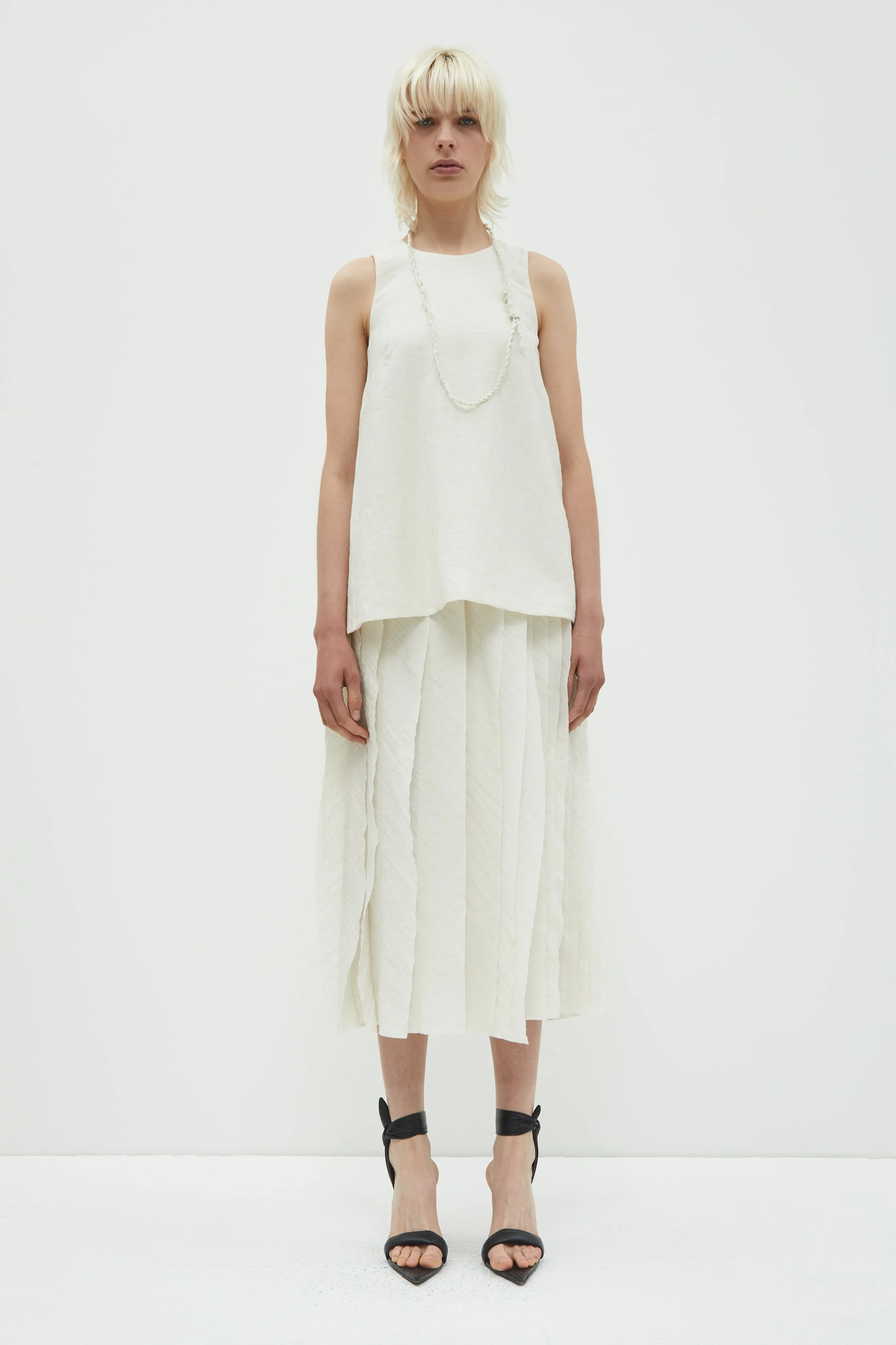 Shani Layered Strokes Skirt sold by Christian Wijnants