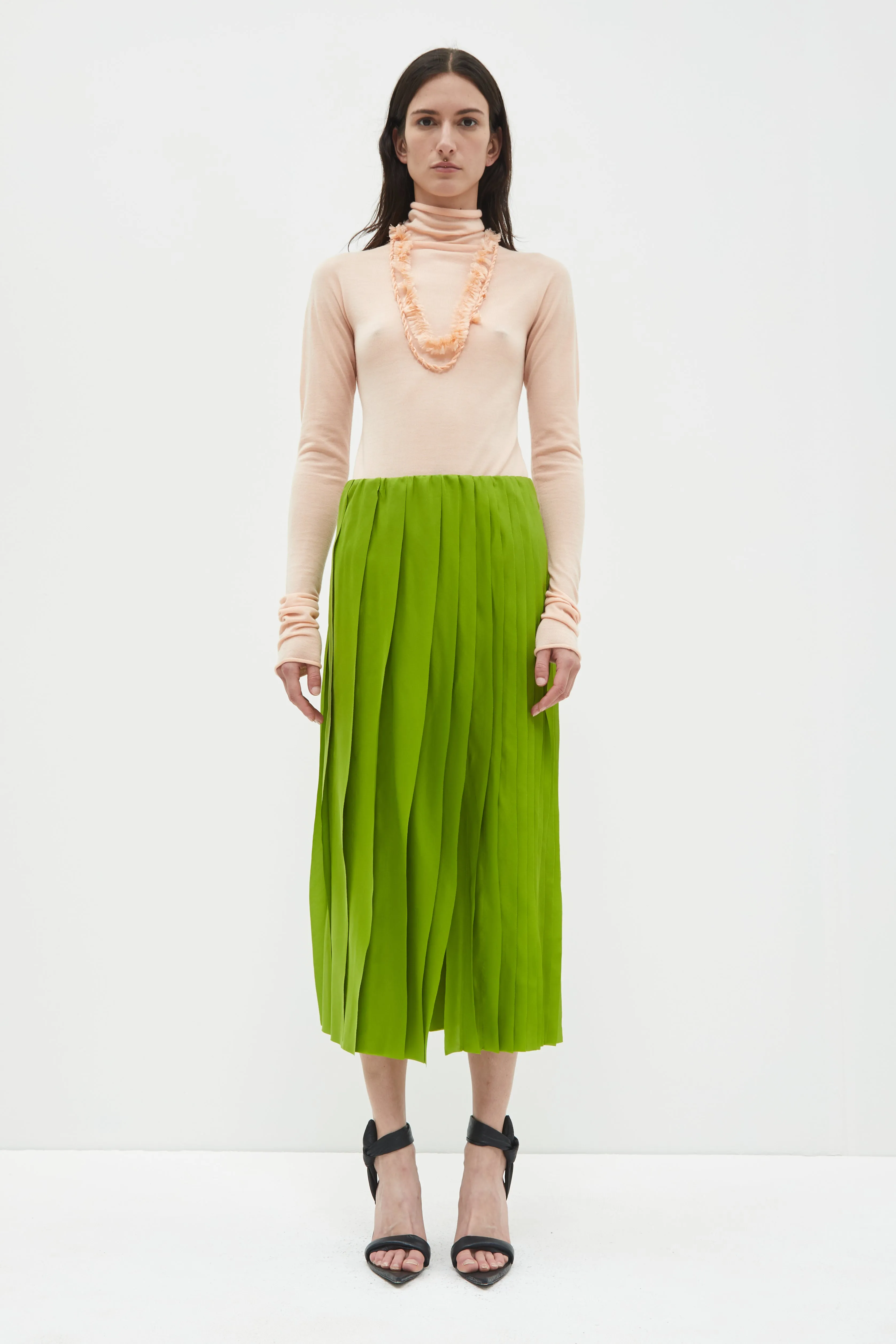 Shani Layered Strokes Skirt sold by Christian Wijnants