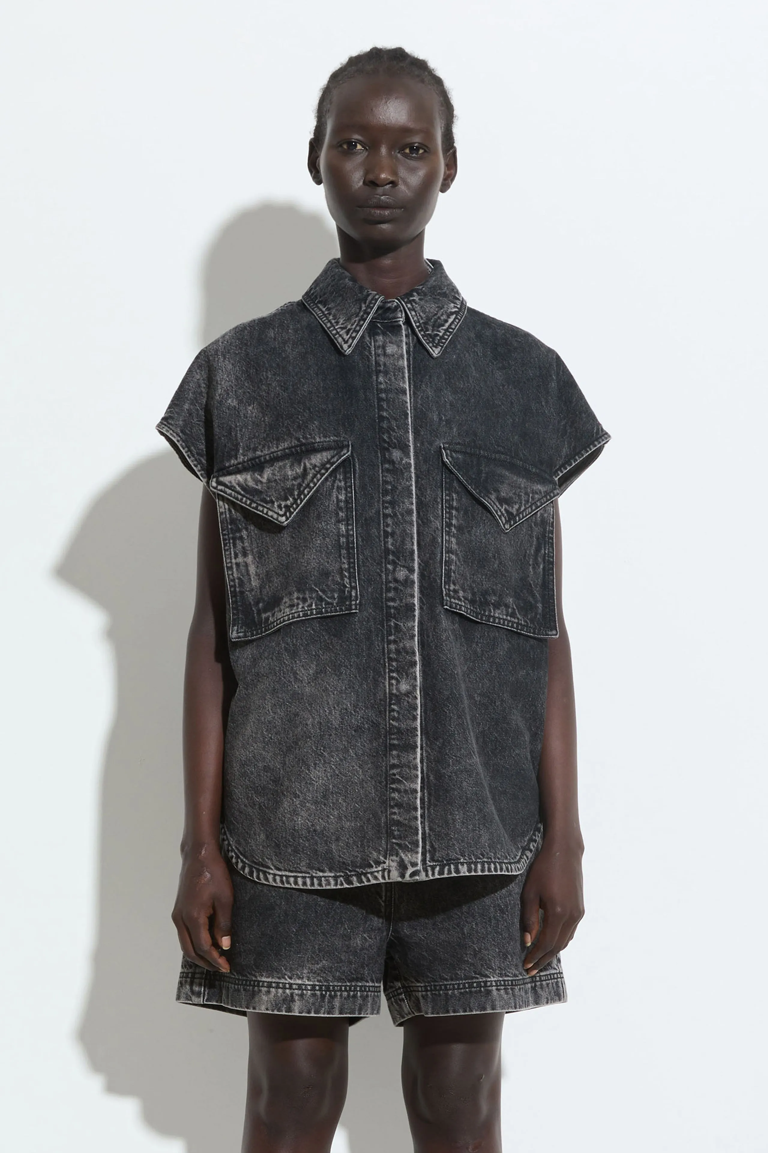 Teta Sleeveless Denim Top sold by Christian Wijnants