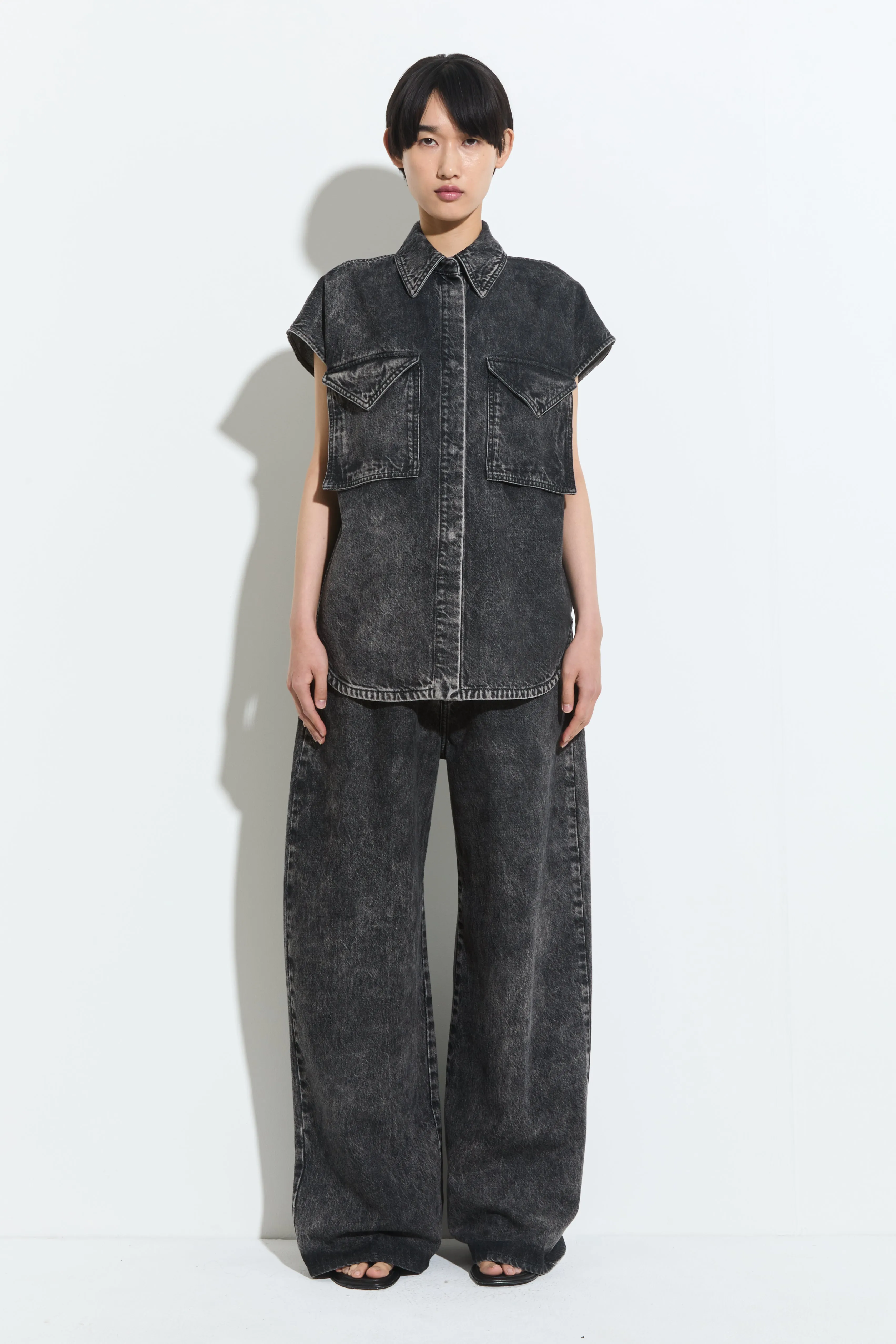 Teta Sleeveless Denim Top sold by Christian Wijnants product image thumbnail 5