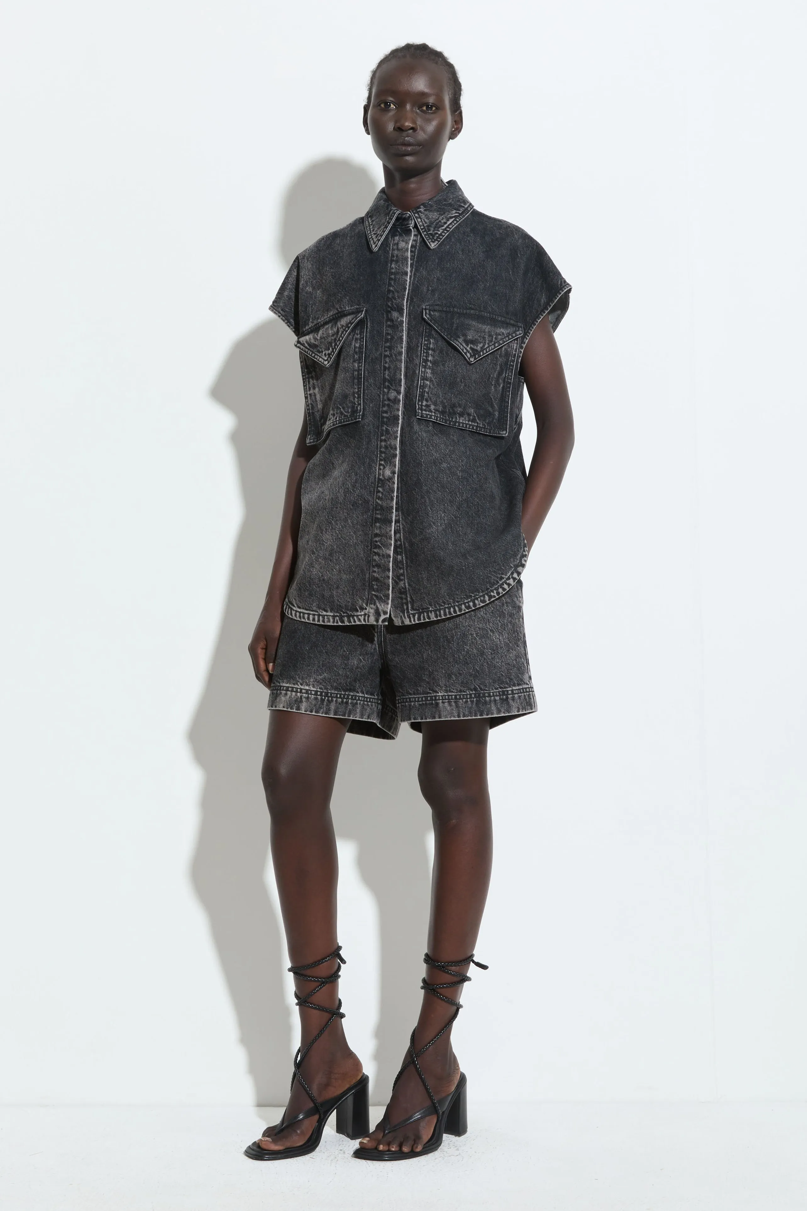 Teta Sleeveless Denim Top sold by Christian Wijnants product image thumbnail 2