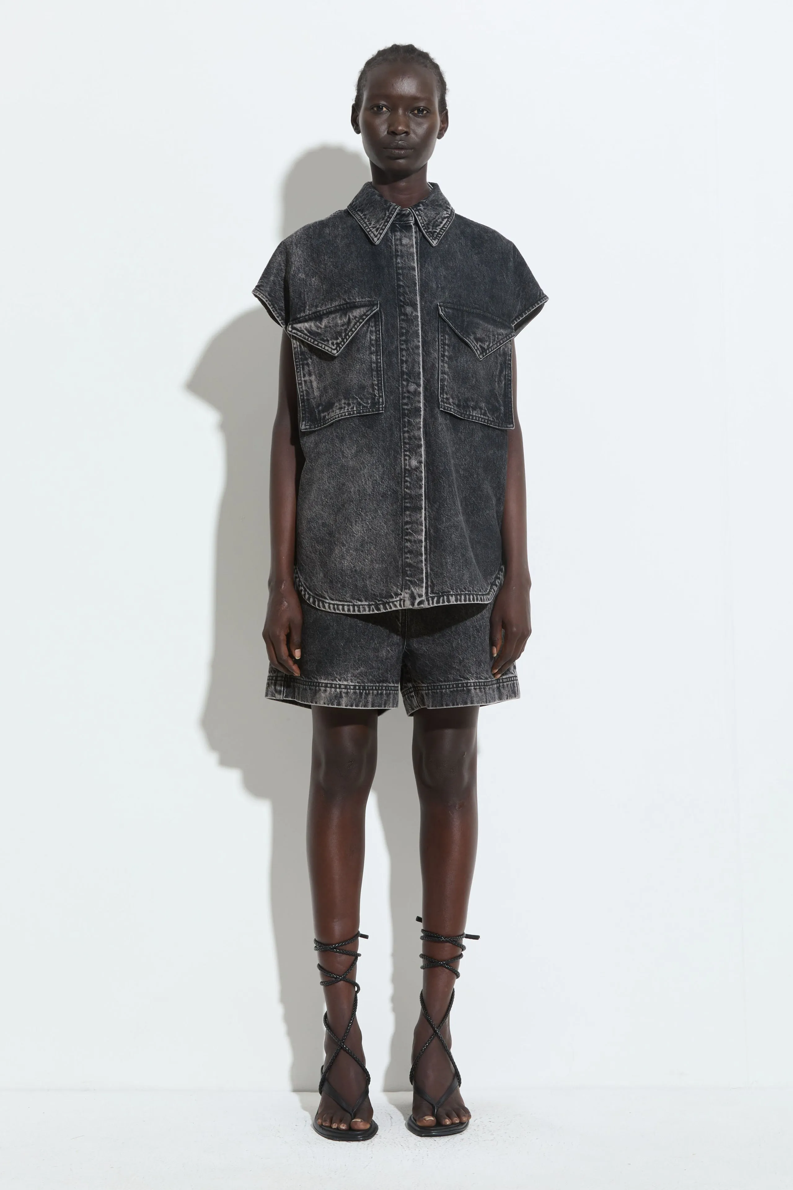 Teta Sleeveless Denim Top sold by Christian Wijnants product image thumbnail 3