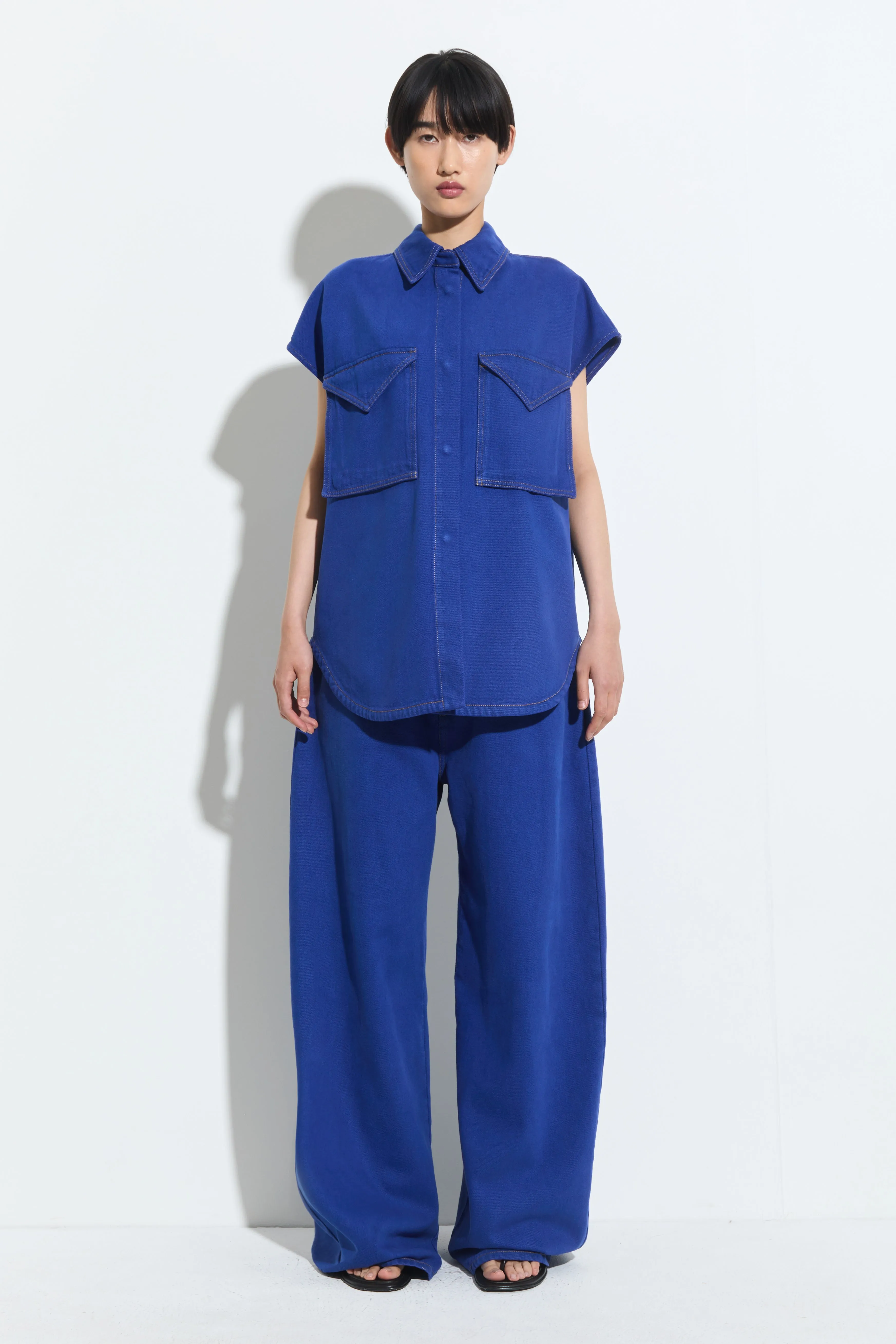 Teta Sleeveless Denim Top sold by Christian Wijnants product image thumbnail 3