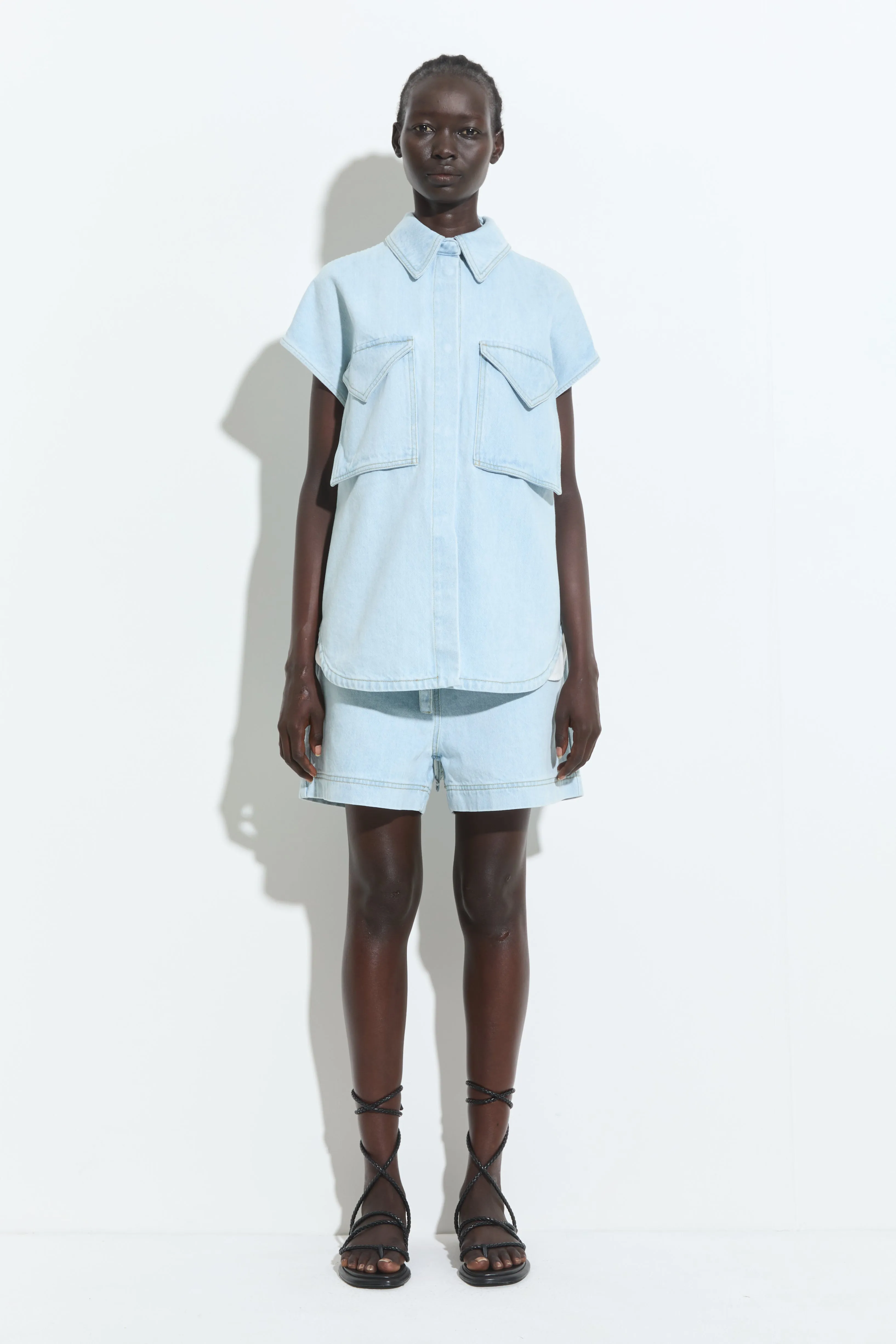 Teta Sleeveless Denim Top sold by Christian Wijnants product image thumbnail 3