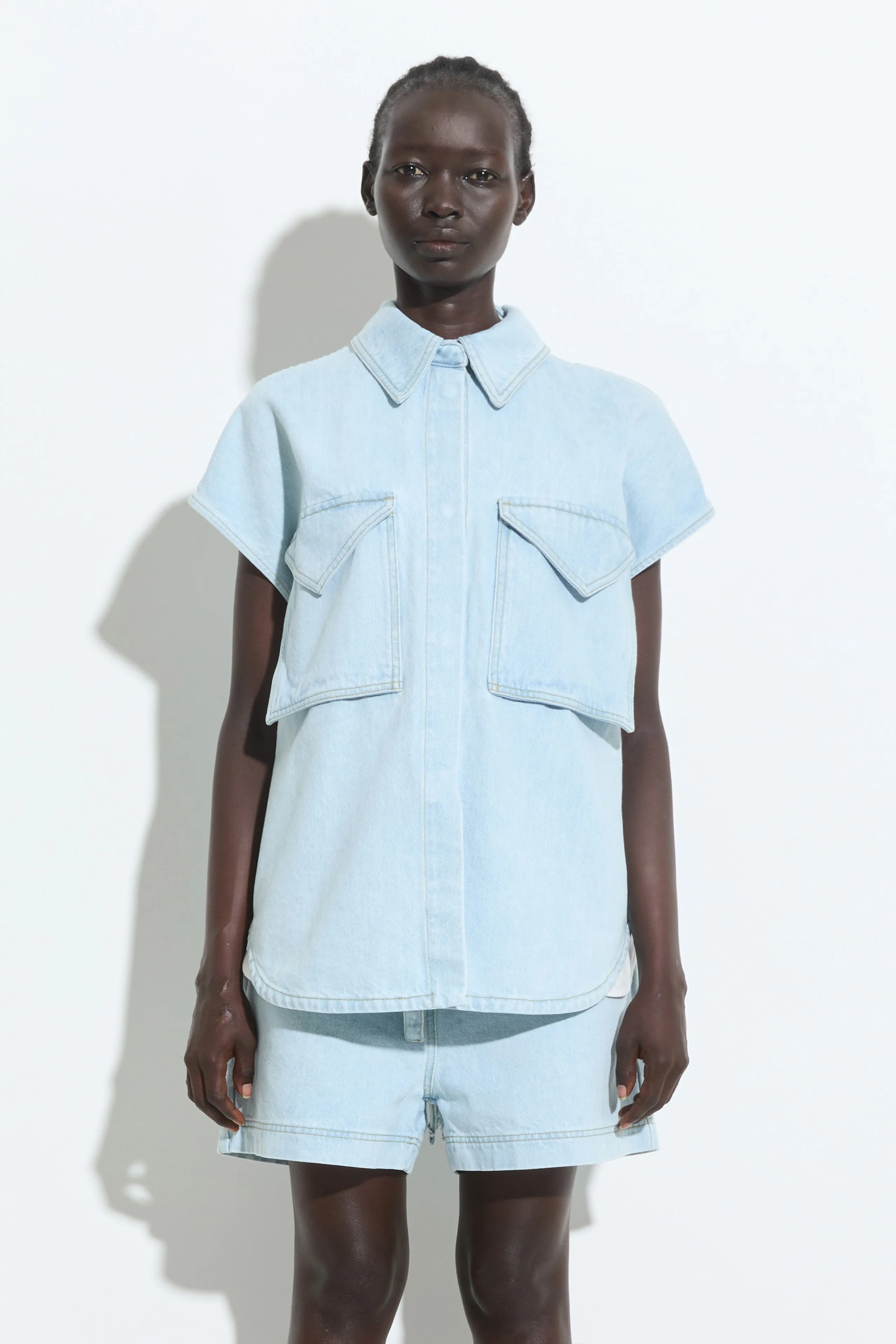 Teta Sleeveless Denim Top sold by Christian Wijnants