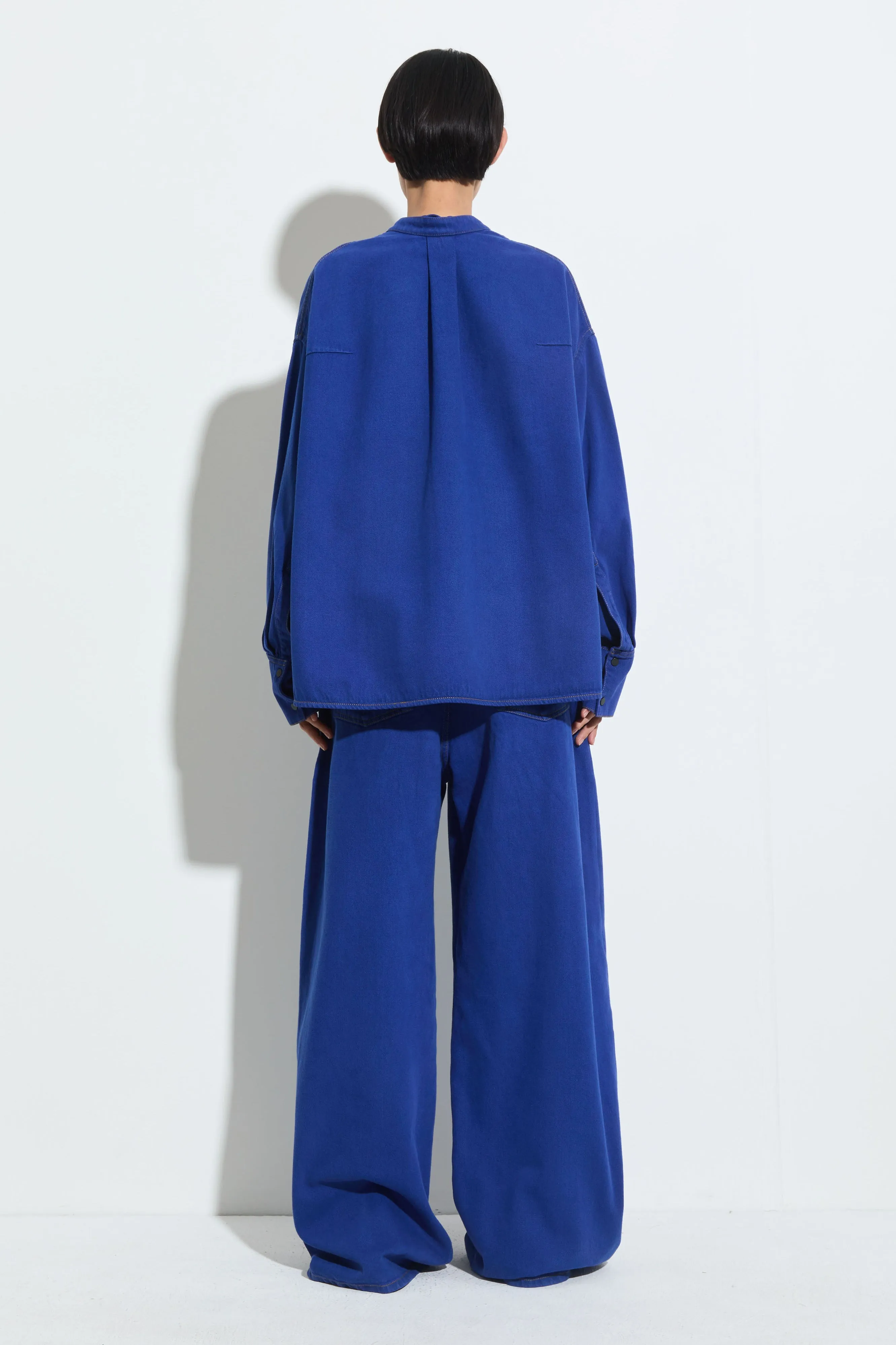 Tango V-Neck Denim Shirt sold by Christian Wijnants product image thumbnail 5