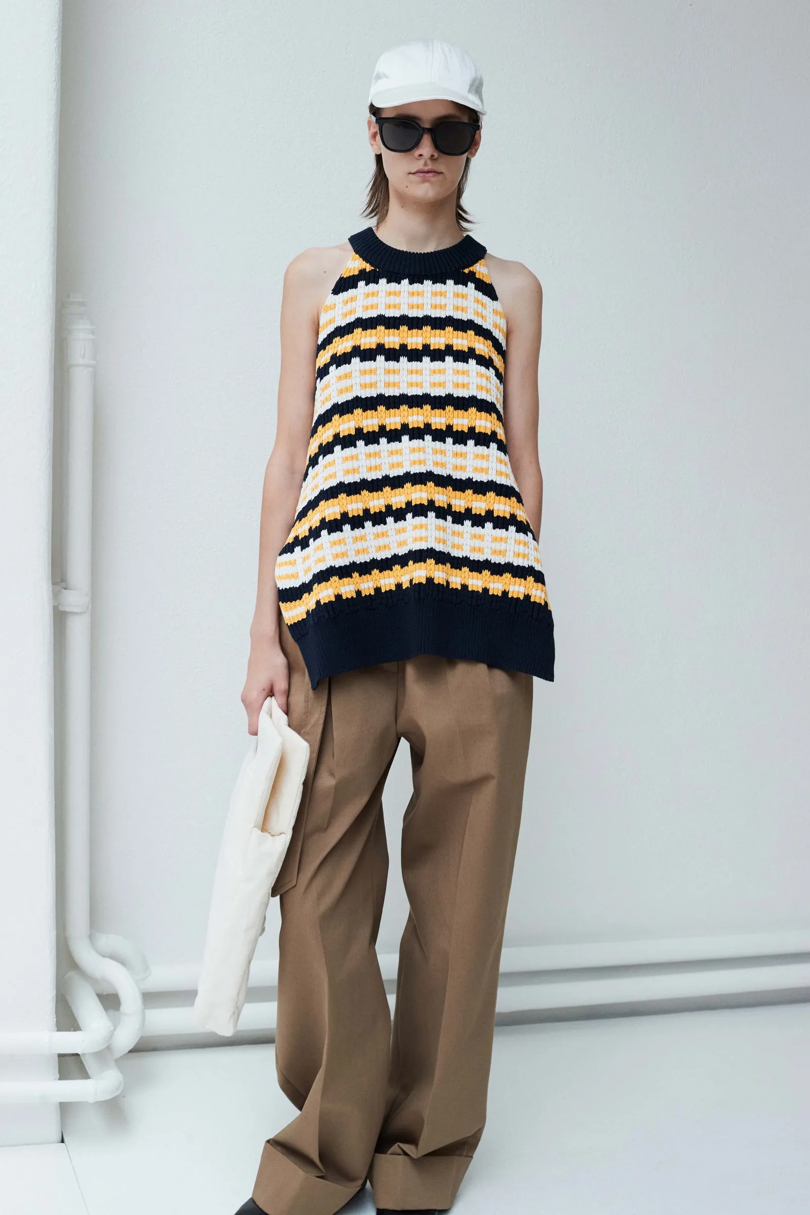 Kaelen sleeveless knitted top sold by Christian Wijnants