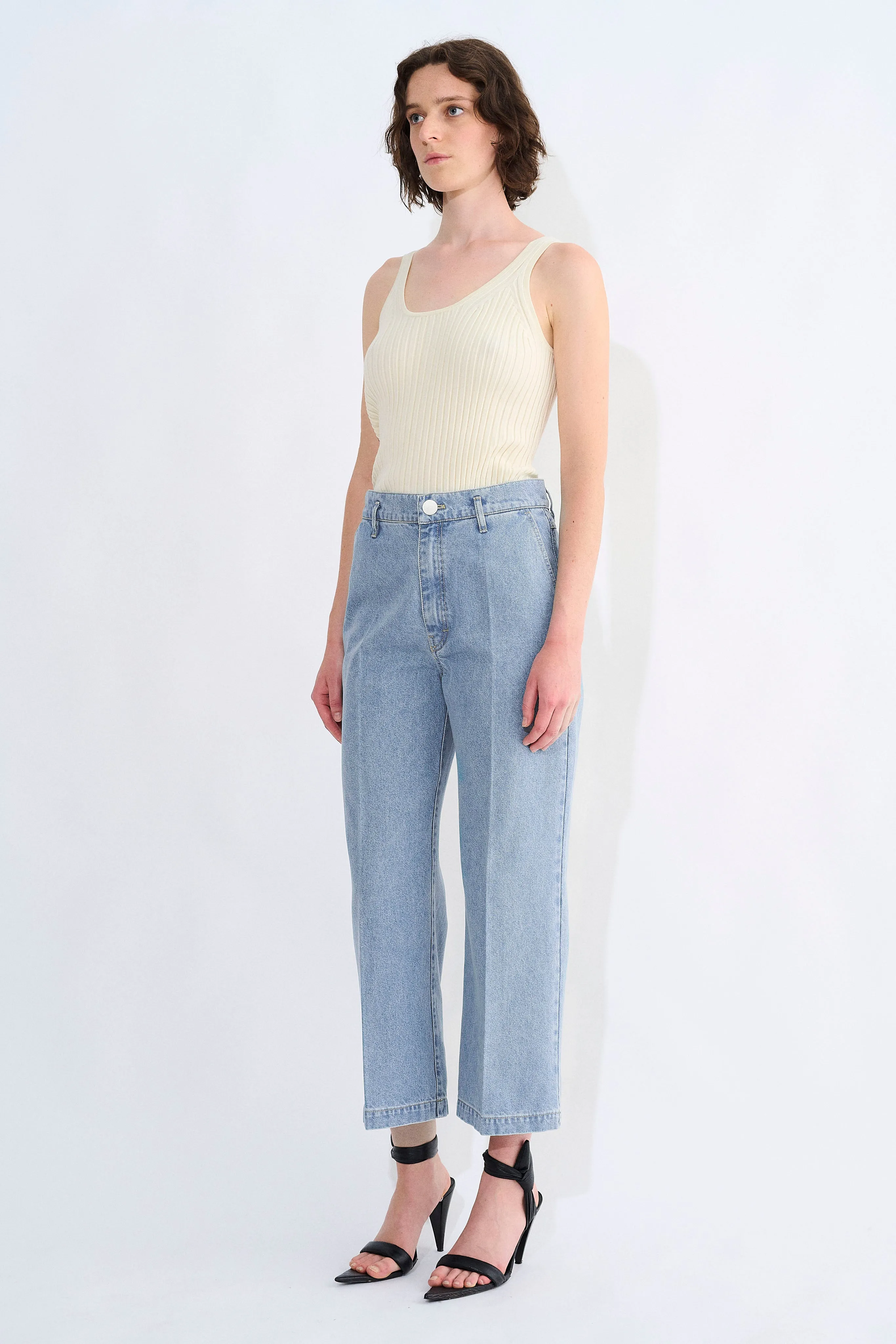 Pelanac Cropped Denim Pants sold by Christian Wijnants product image thumbnail 3