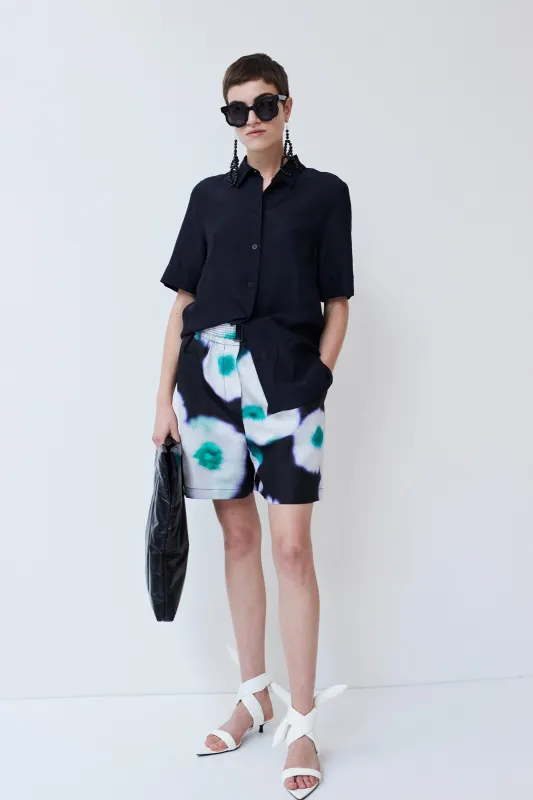 Petros elastic waist shorts sold by Christian Wijnants