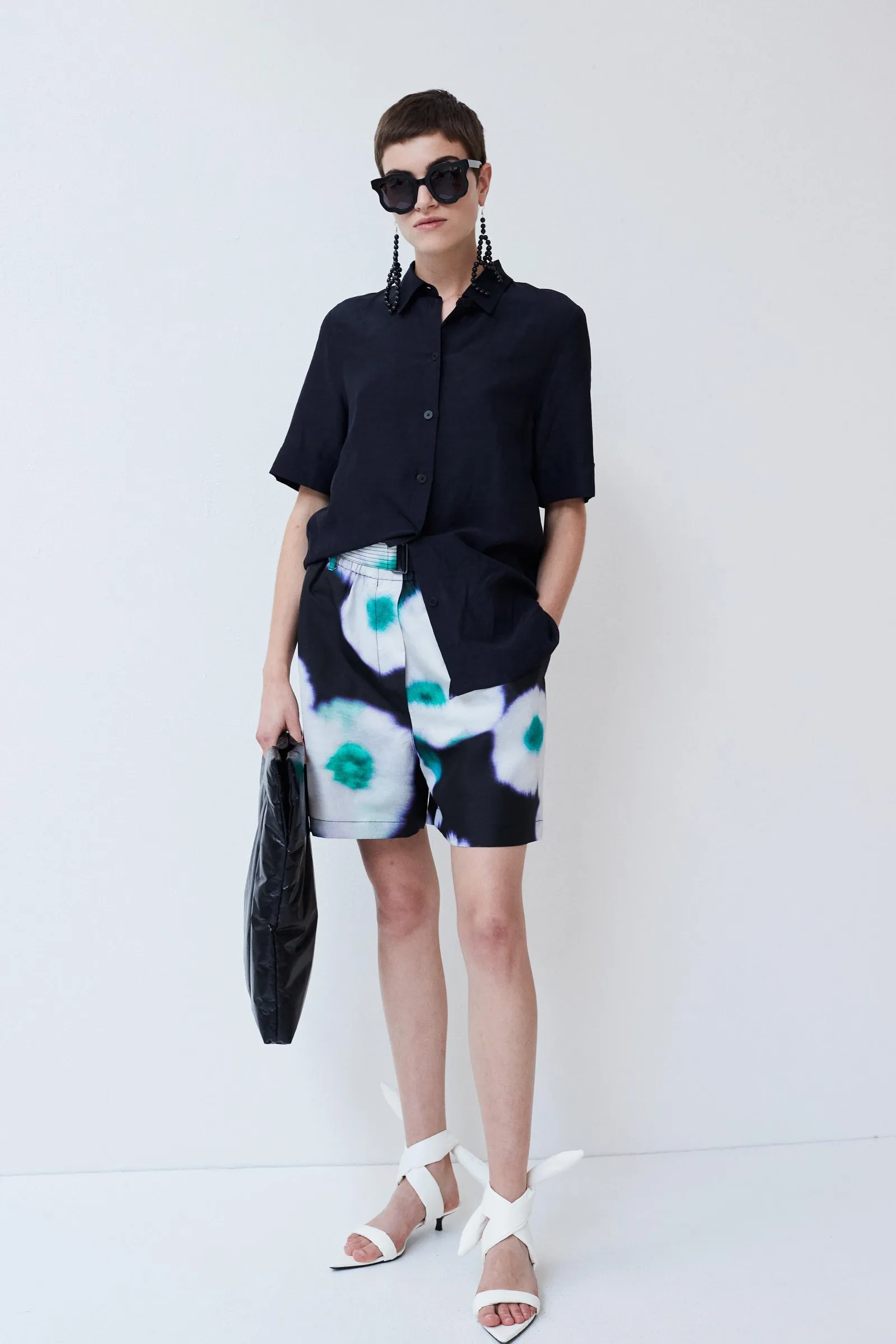 Petros elastic waist shorts sold by Christian Wijnants