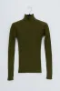 Kyra whole garment rib knit fitted turtlneck sold by Christian Wijnants