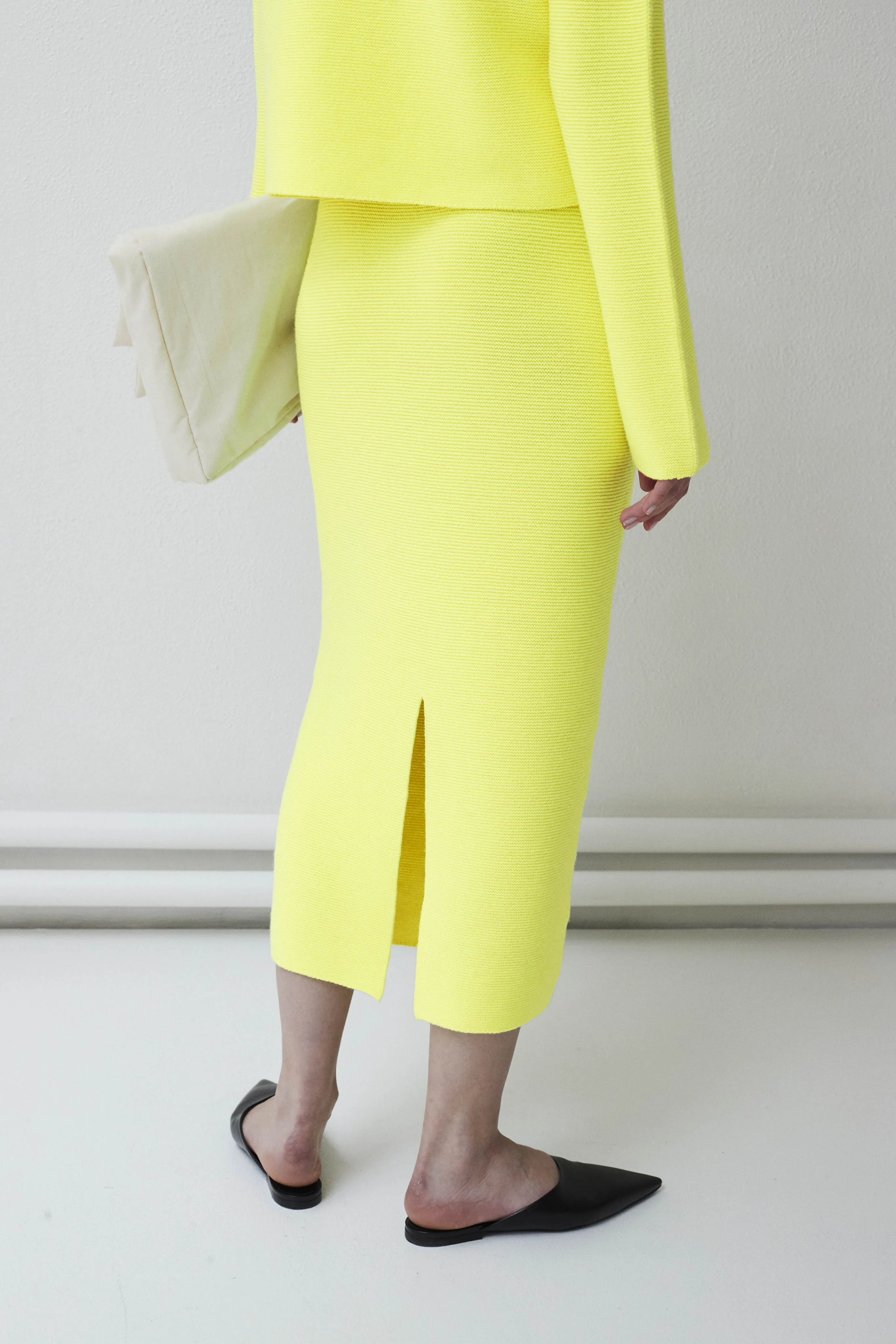 Krok whole garment knitted long skirt sold by Christian Wijnants product image thumbnail 4