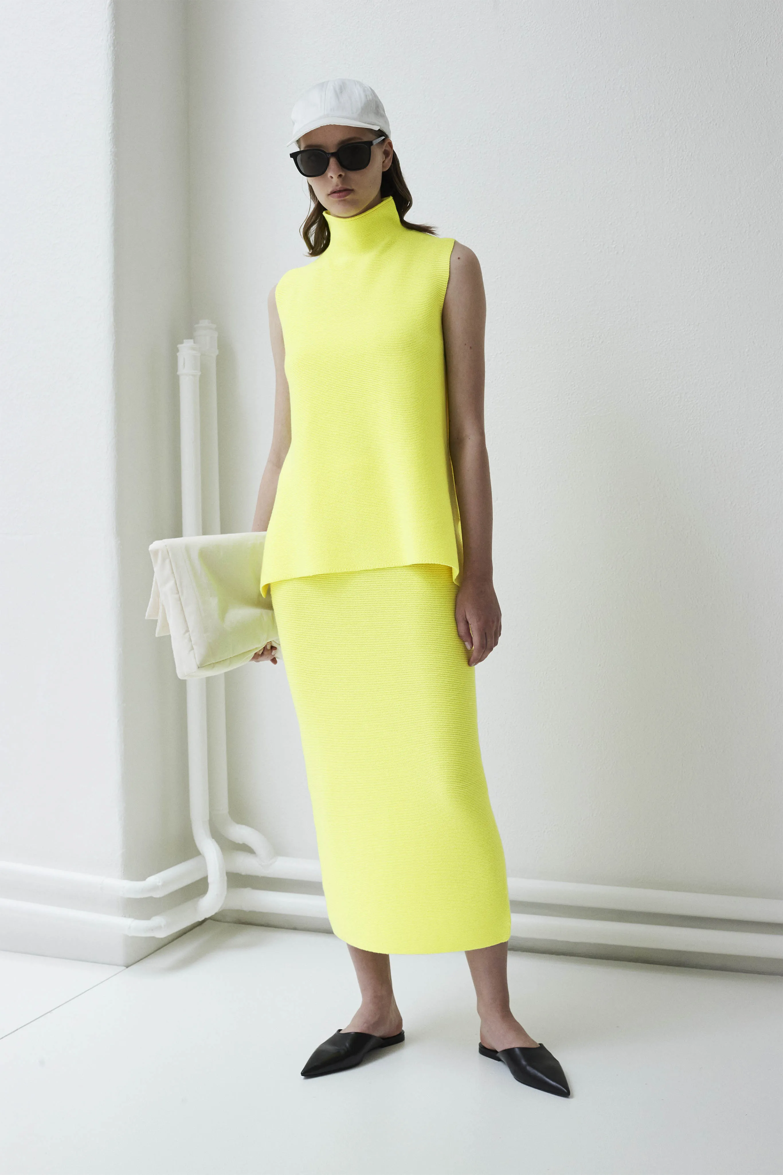 Krok whole garment knitted long skirt sold by Christian Wijnants product image thumbnail 2