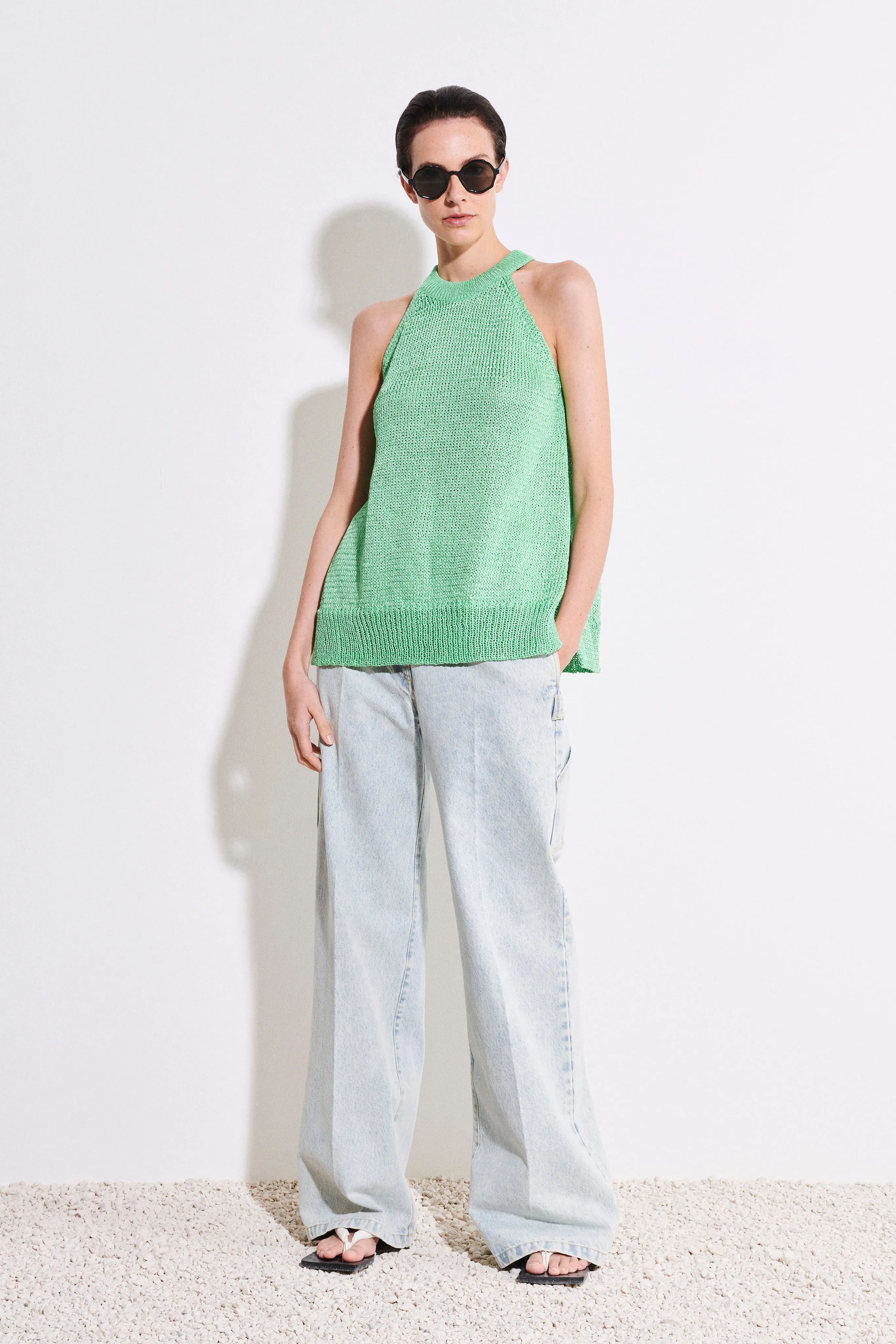 Kuhra Halterneck Knit Top sold by Christian Wijnants