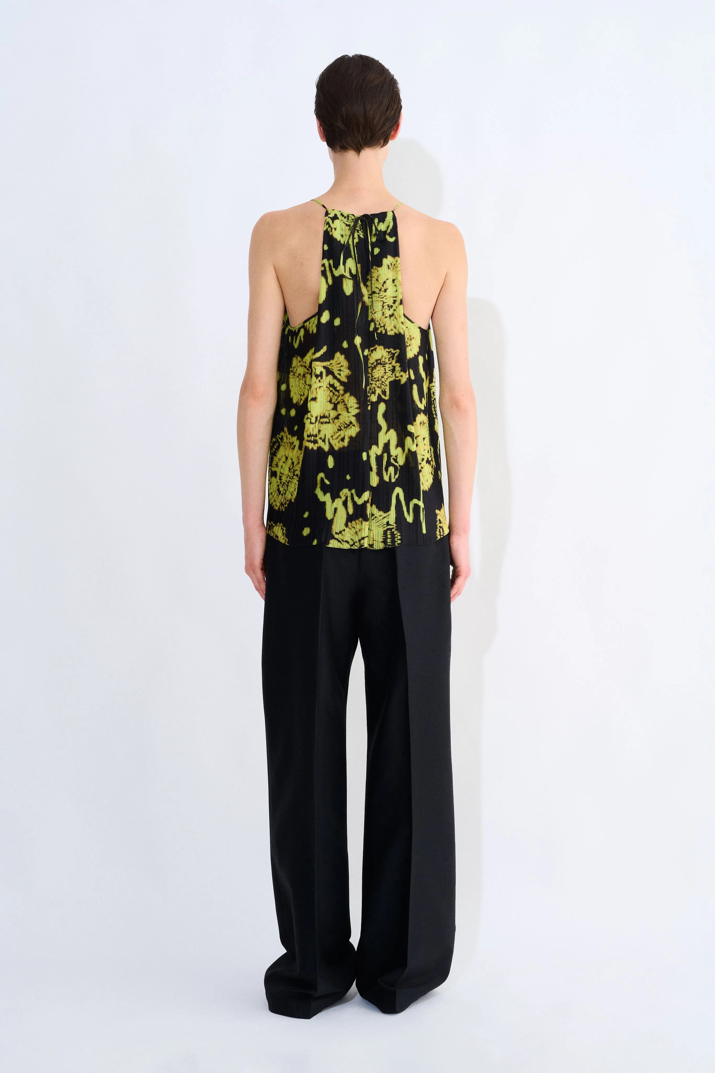 Tahira Plisse Top With Halter Back sold by Christian Wijnants product image thumbnail 3