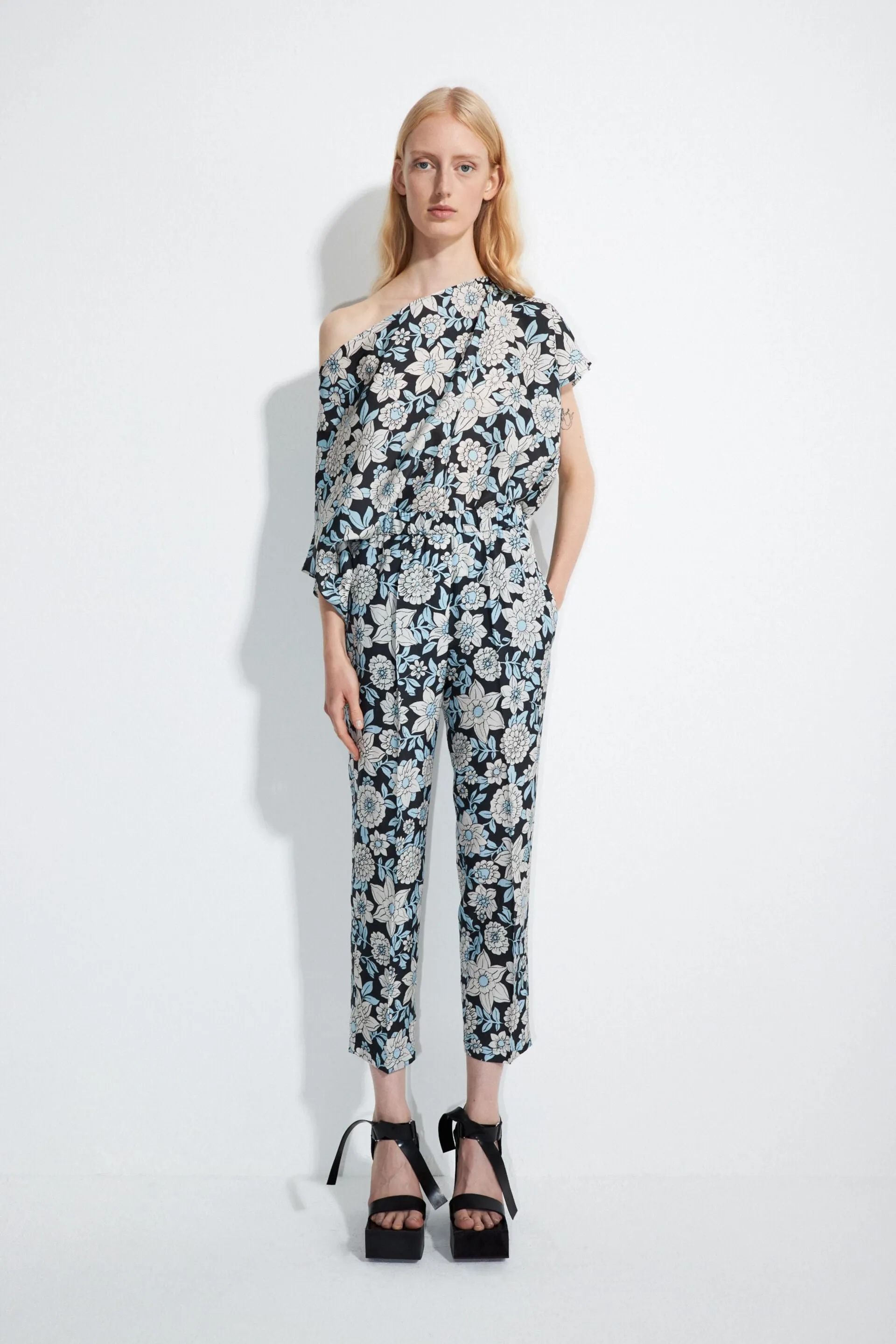 Tahu Shortsleeve Wide Neck Top sold by Christian Wijnants