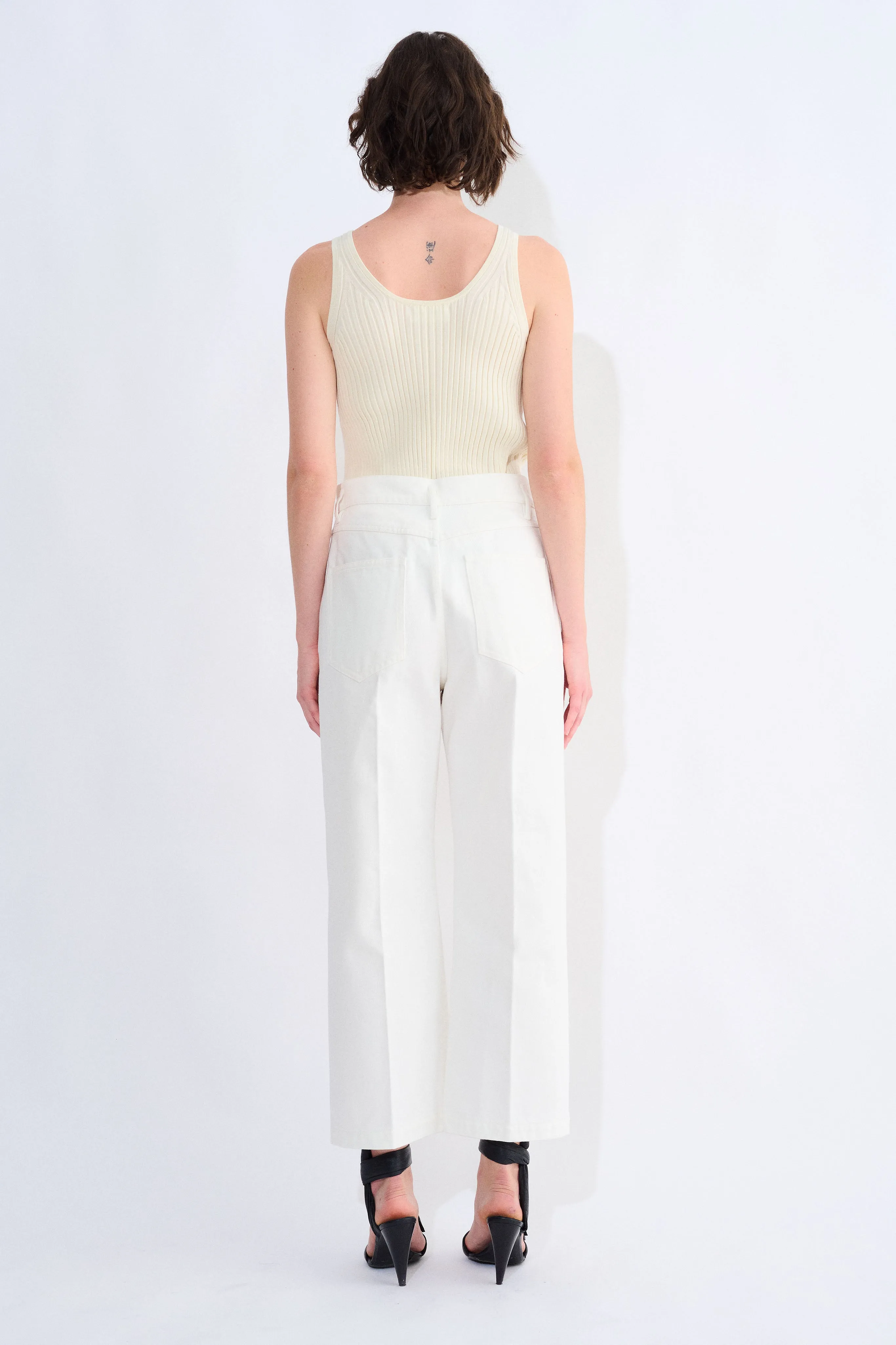 Pelanac Cropped Denim Pants sold by Christian Wijnants product image thumbnail 4