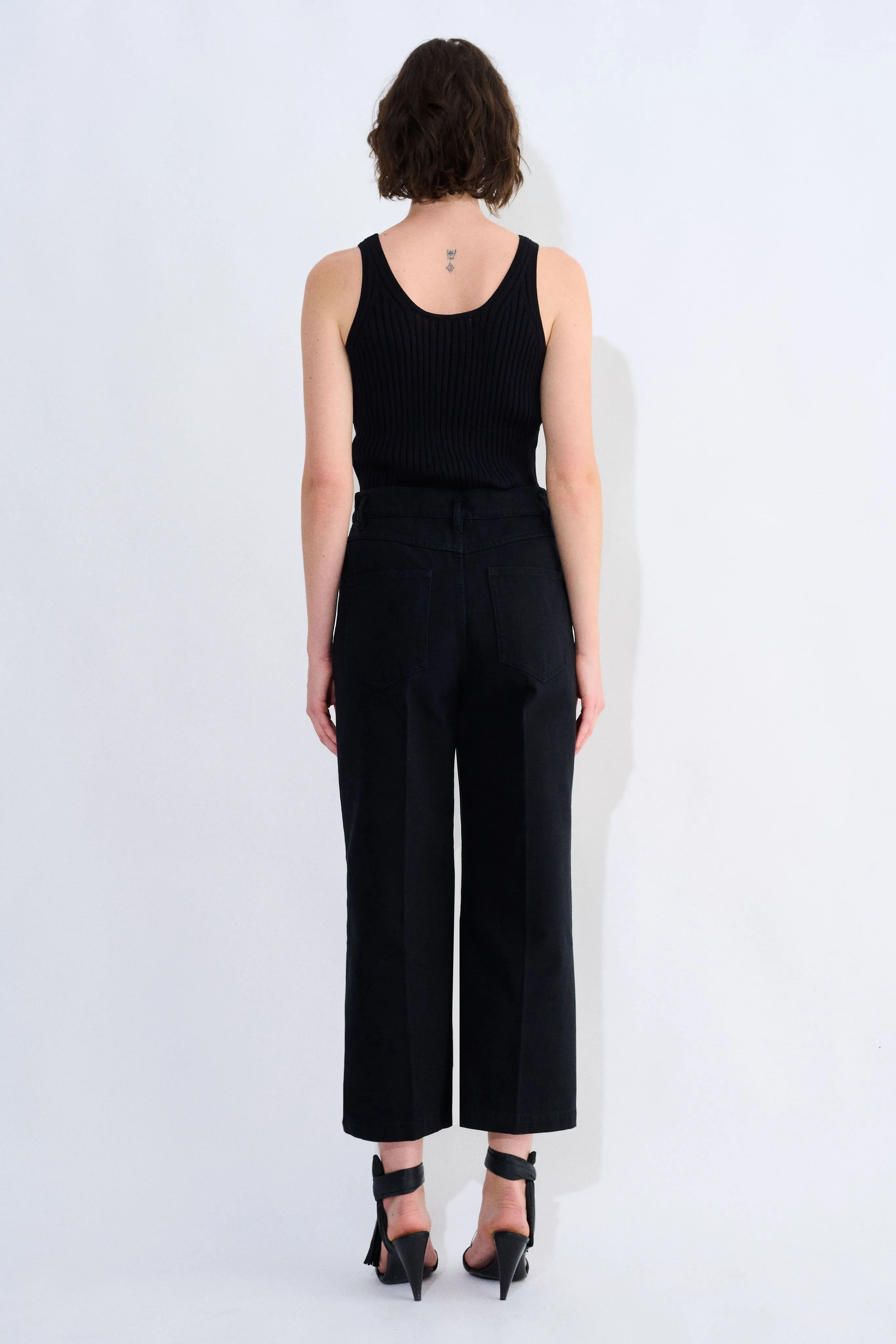 Pelanac Cropped Denim Pants sold by Christian Wijnants product image thumbnail 4