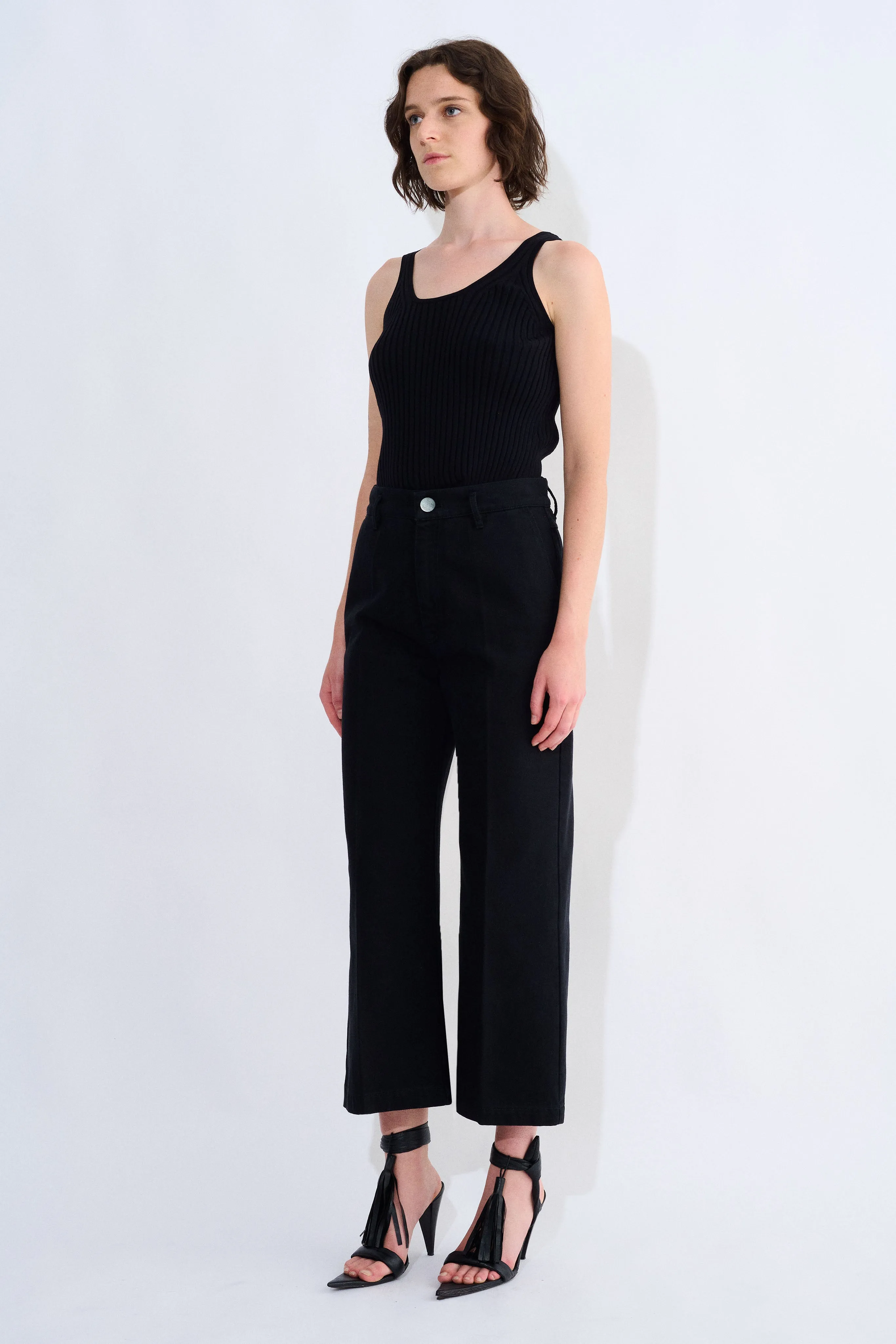 Pelanac Cropped Denim Pants sold by Christian Wijnants product image thumbnail 3