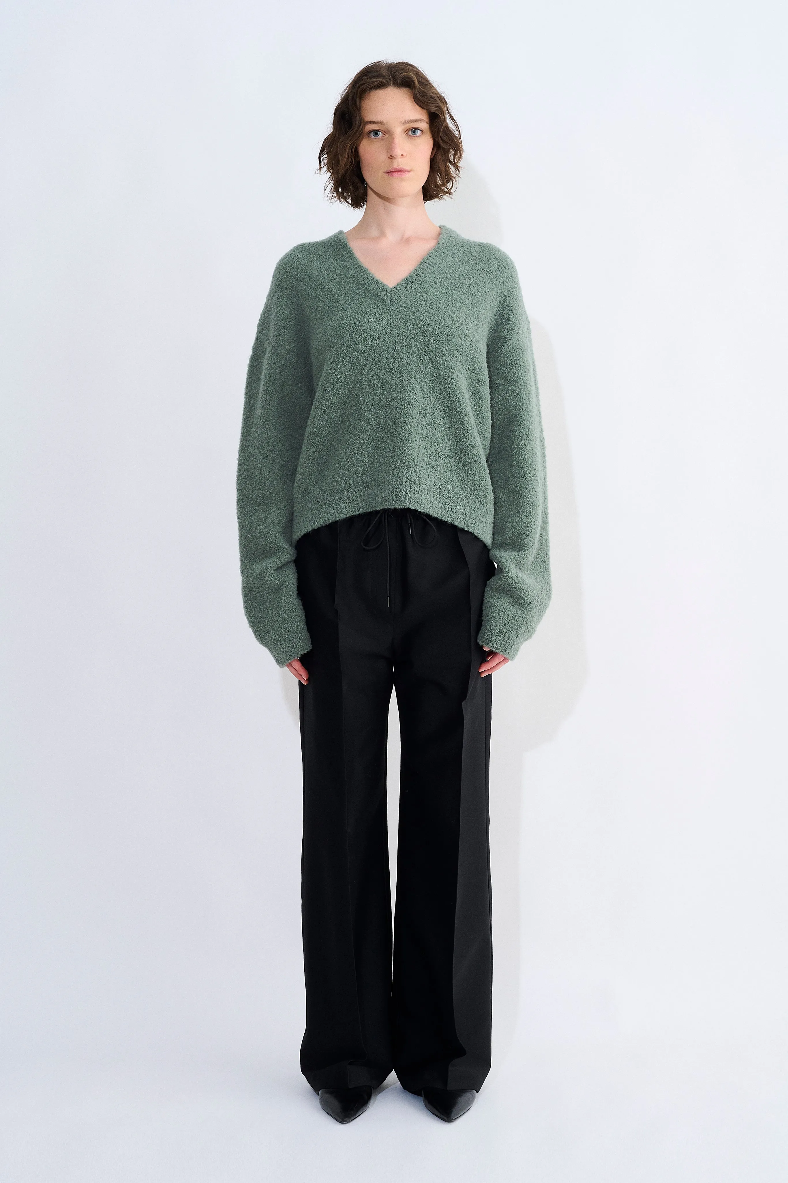 Kite Boucle V-Neck Sweater sold by Christian Wijnants