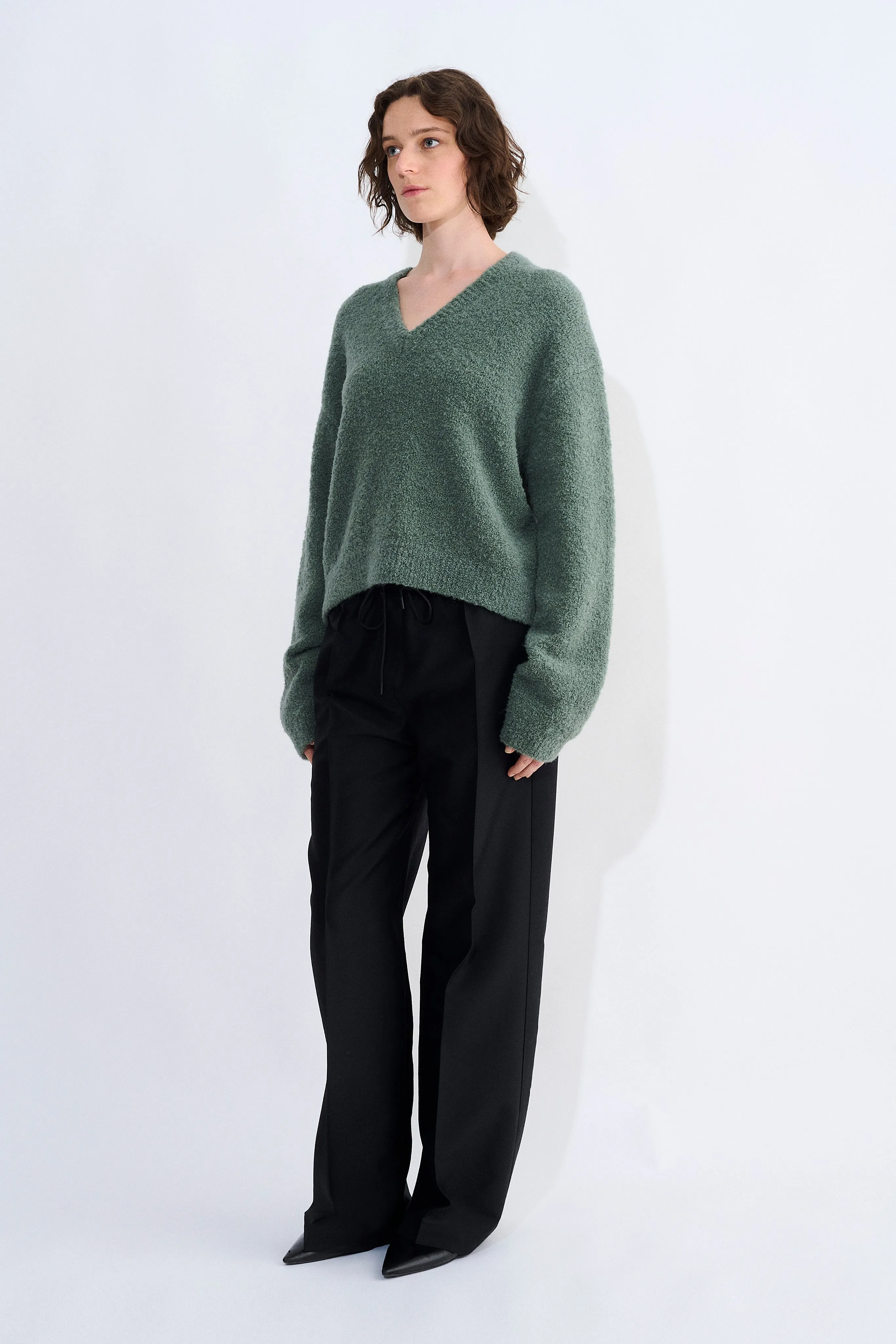 Kite Boucle V-Neck Sweater sold by Christian Wijnants product image thumbnail 2