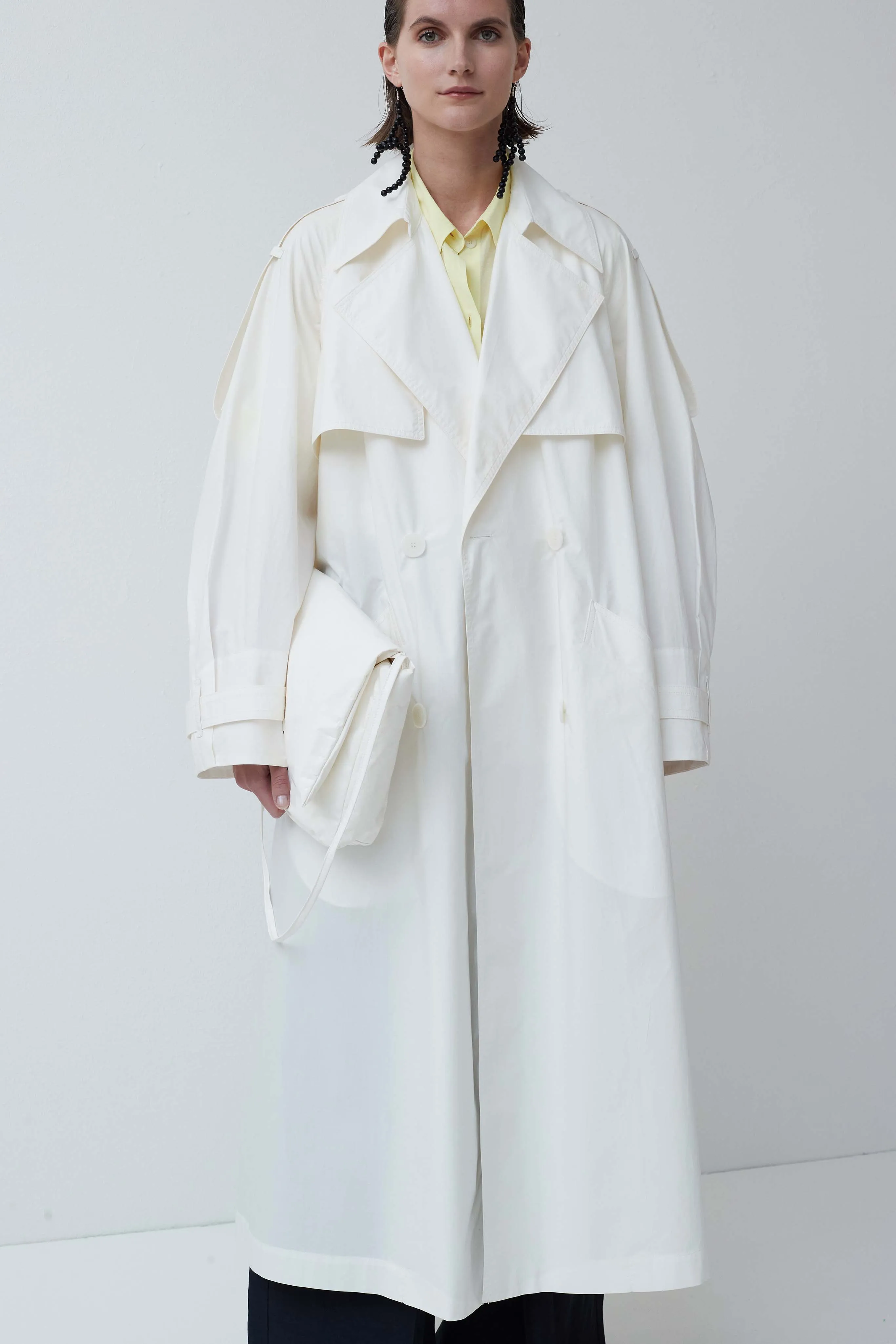 Chaturi oversized trench coat sold by Christian Wijnants