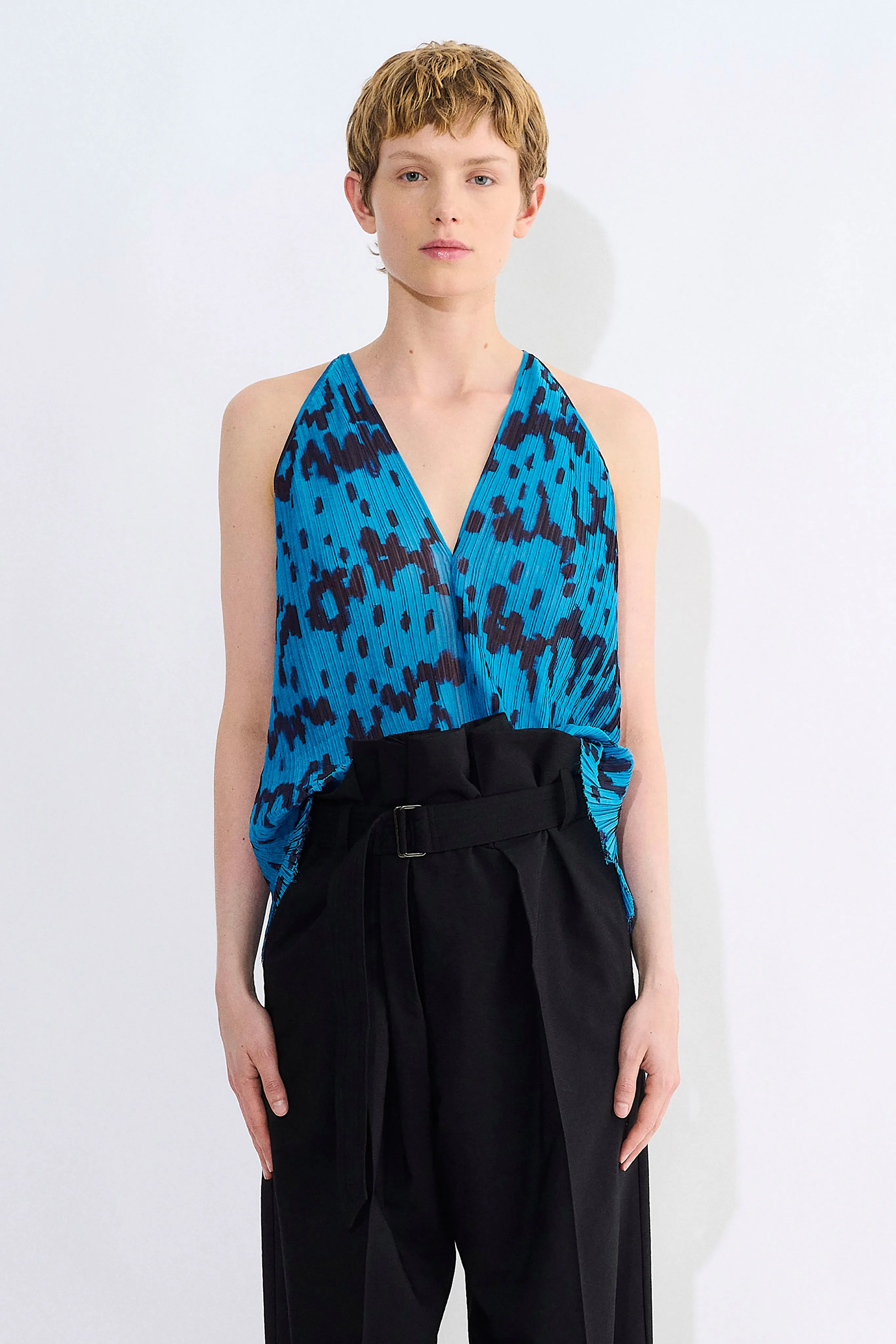 Tahira Plisse Top sold by Christian Wijnants