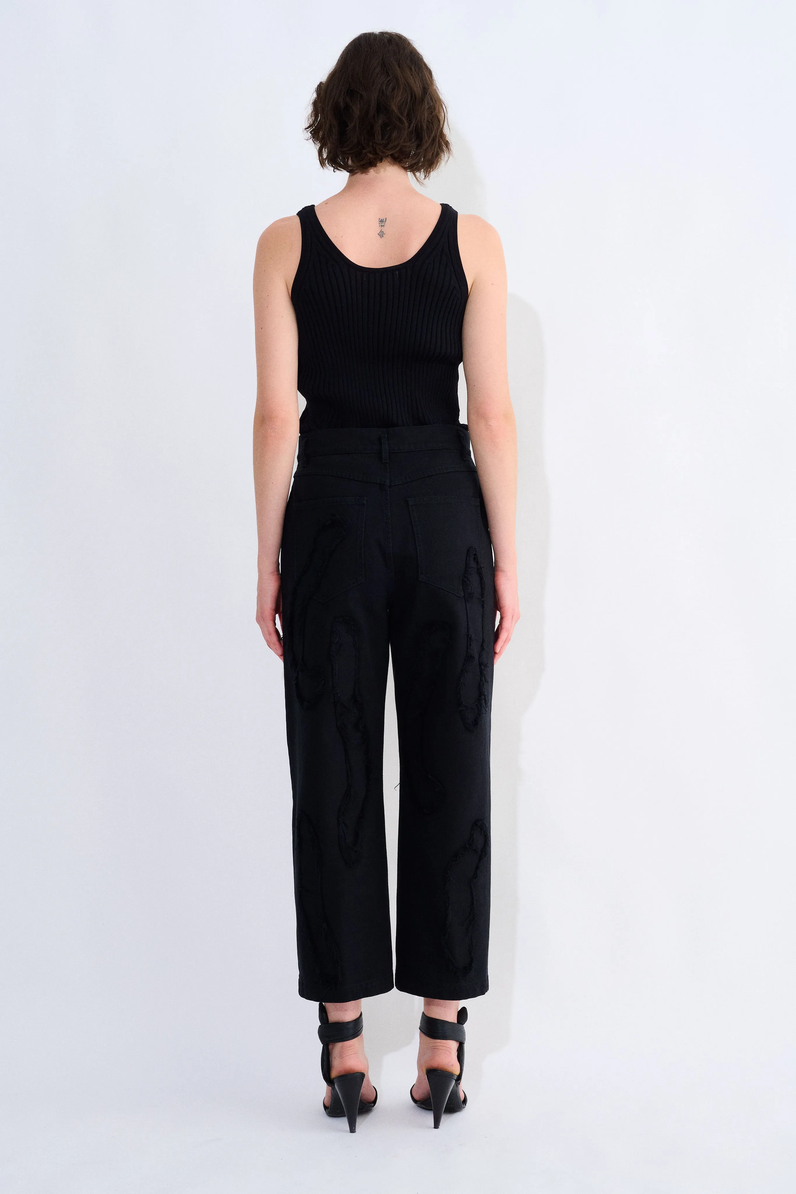 Pelanac Patchwork Denim Pants sold by Christian Wijnants product image thumbnail 4