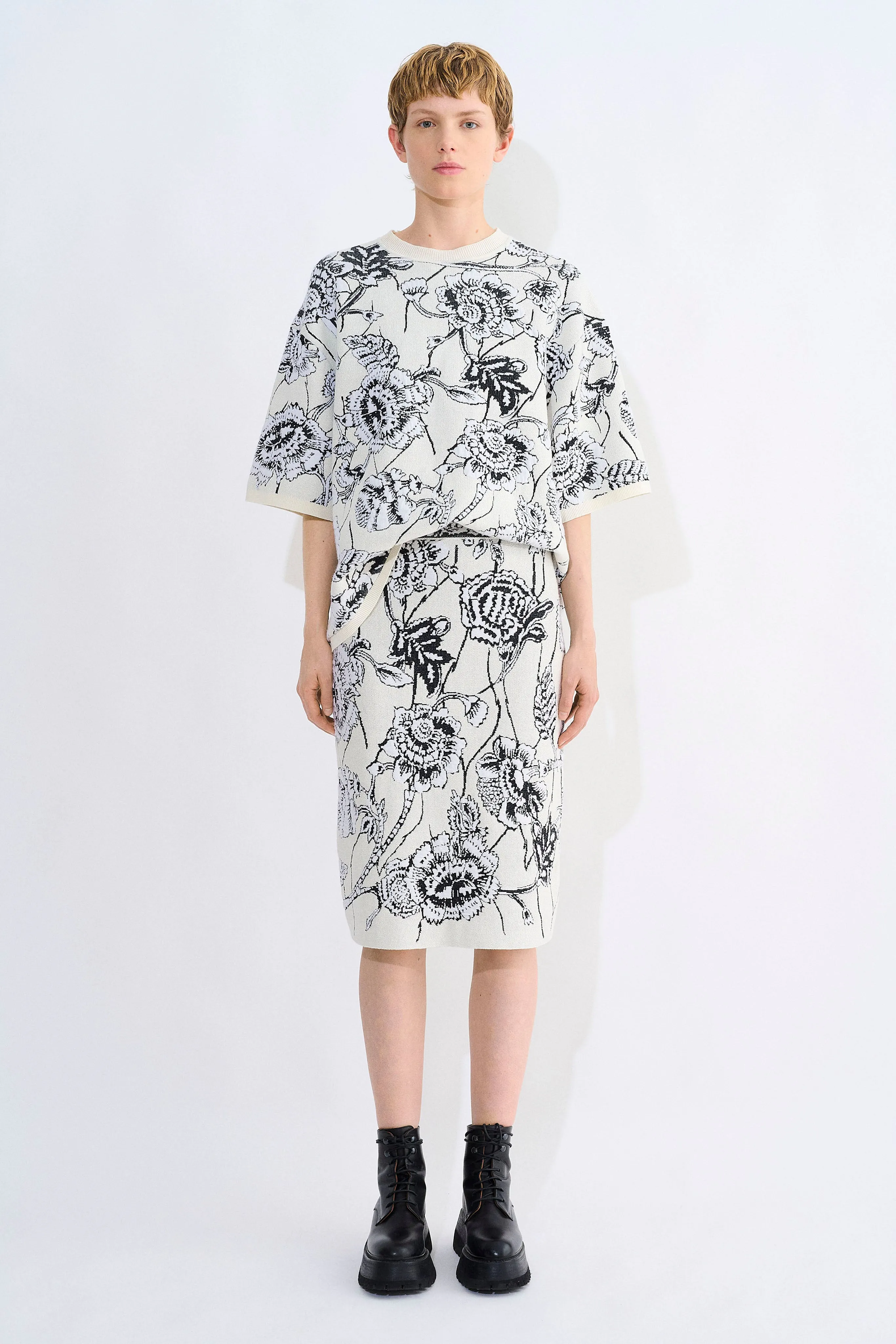 Kwando Jacquard Skirt sold by Christian Wijnants